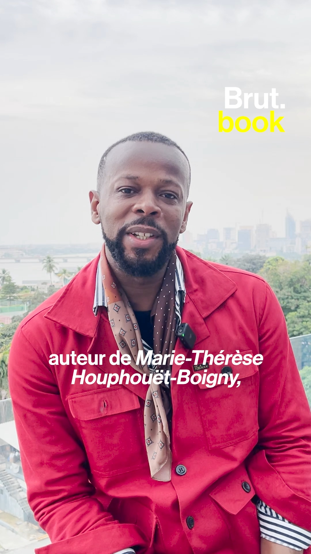 Avec Brice Brou, auteur de la biographie de Marie-Thérèse Houphouët-Boigny