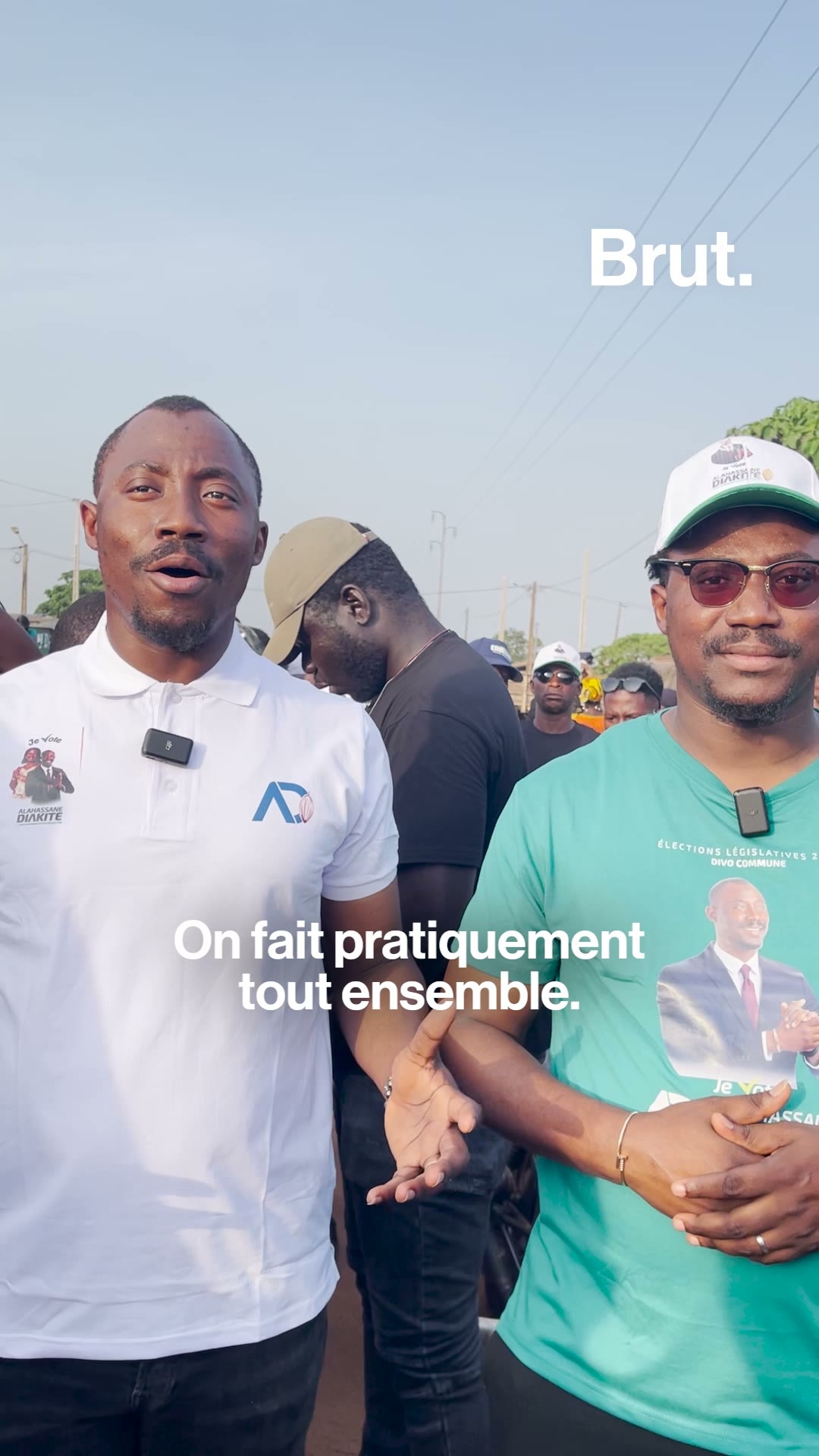 Avec les jumeaux Diakité, candidats indépendants aux législatives à Divo Commune.