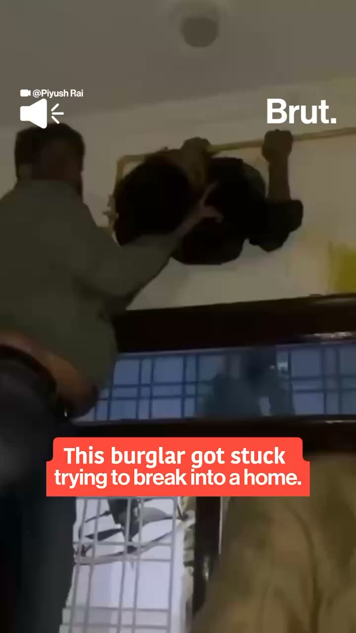 Thief gets stuck inside an exhaust fan hole after failed robbery attempt in Rajasthan