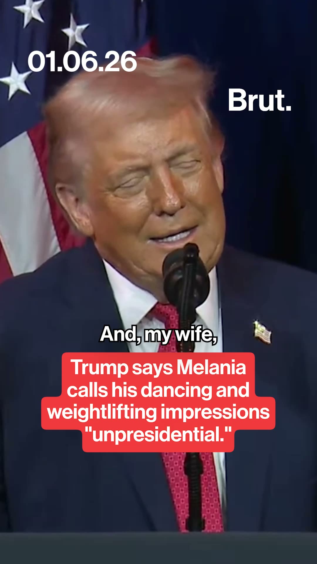 Melania calls Trump's dancing "unpresidential."