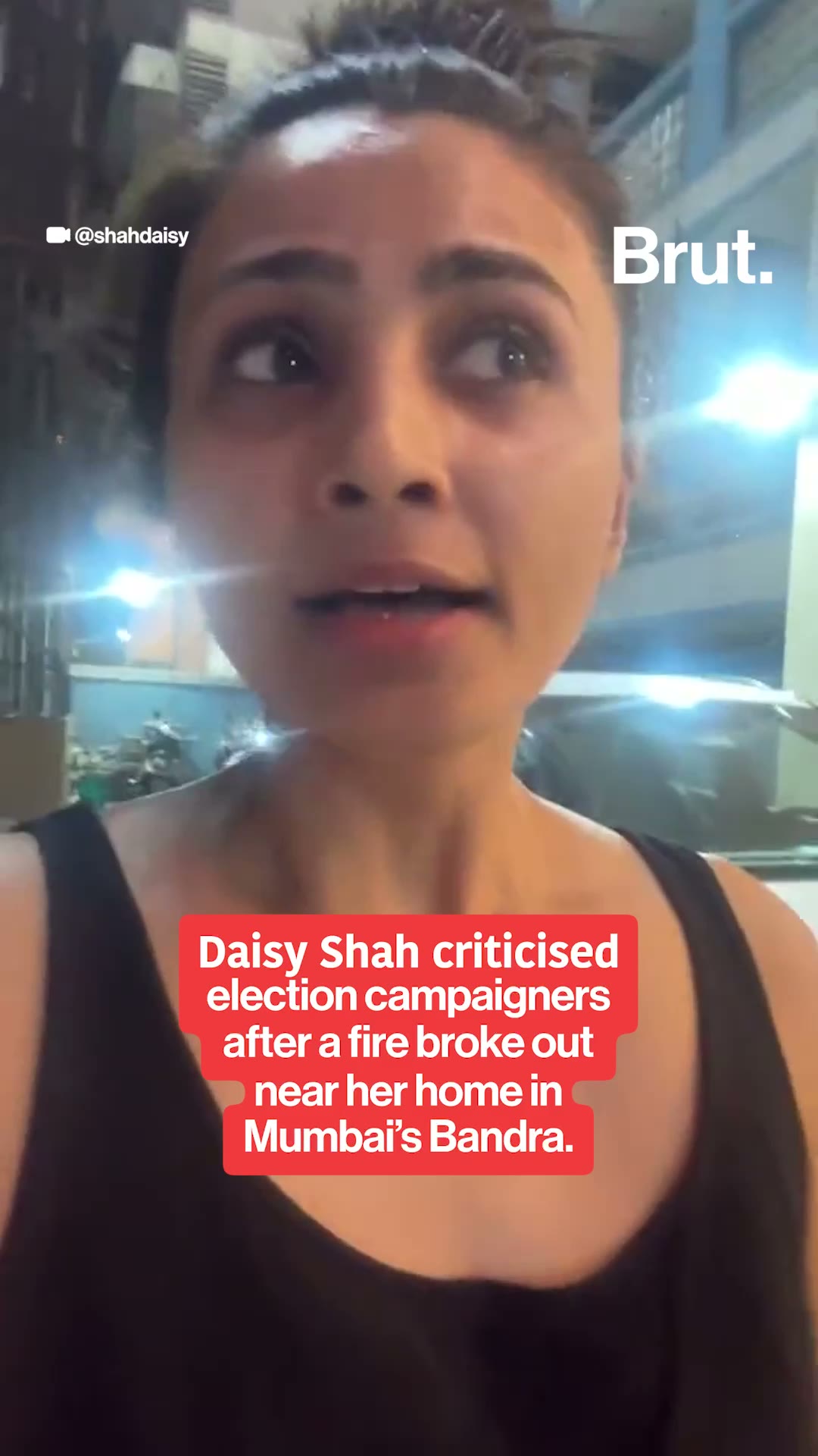 Daisy Shah slams election campaigners after fire breaks out