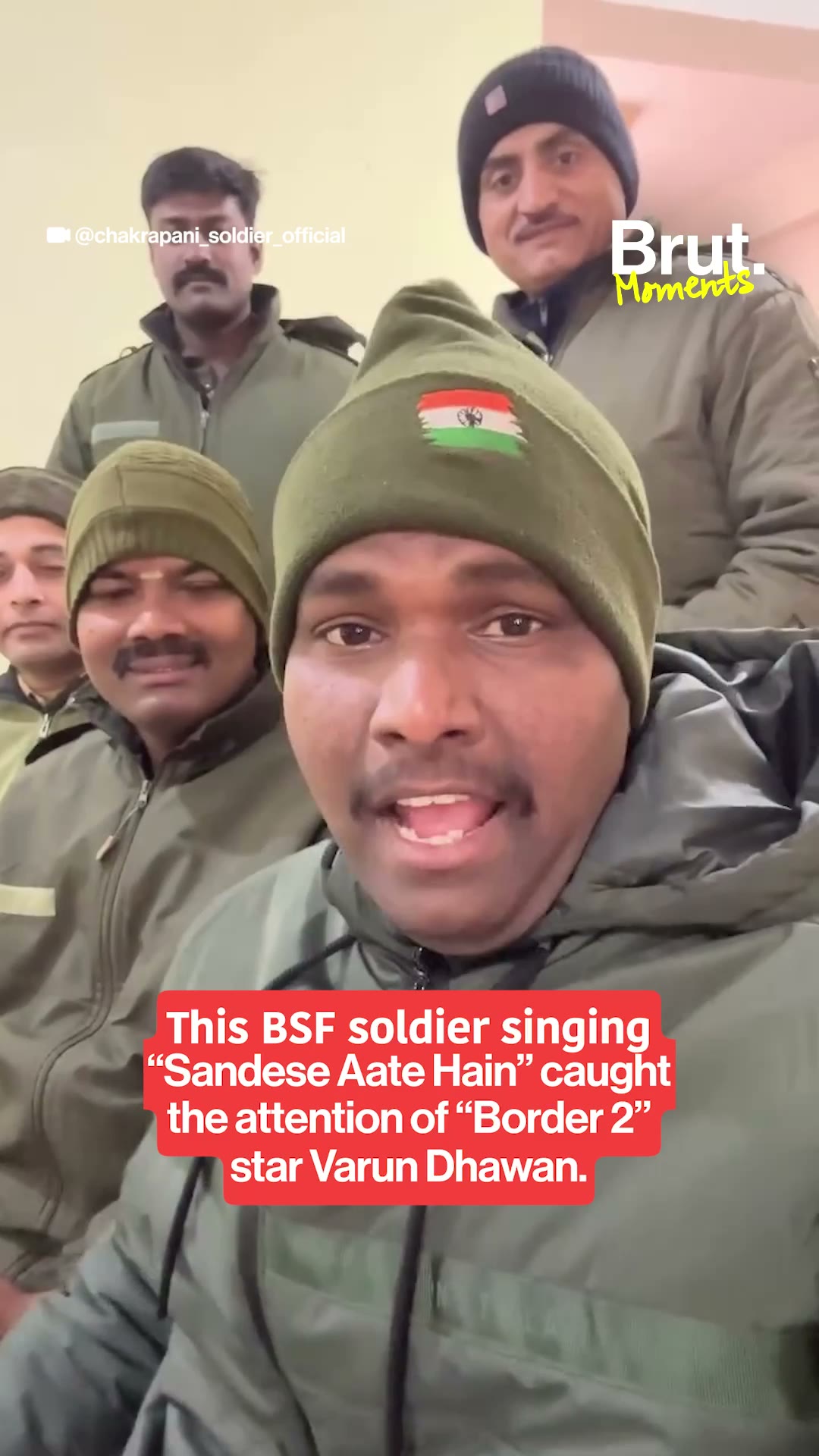 BSF soldier's song wins hearts