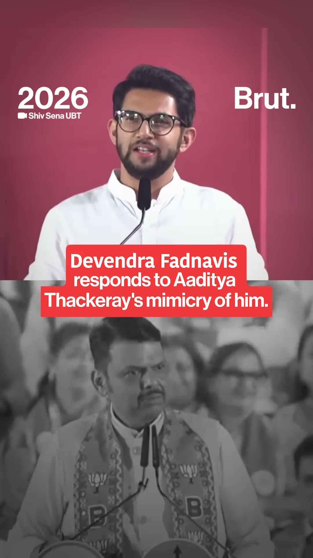 Aditya Thackeray Mimics Fadnavis