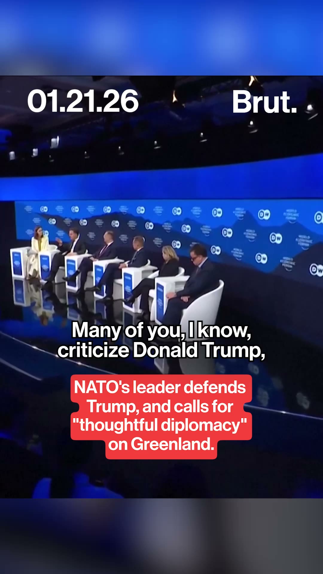 NATO's leader defends Trump. 