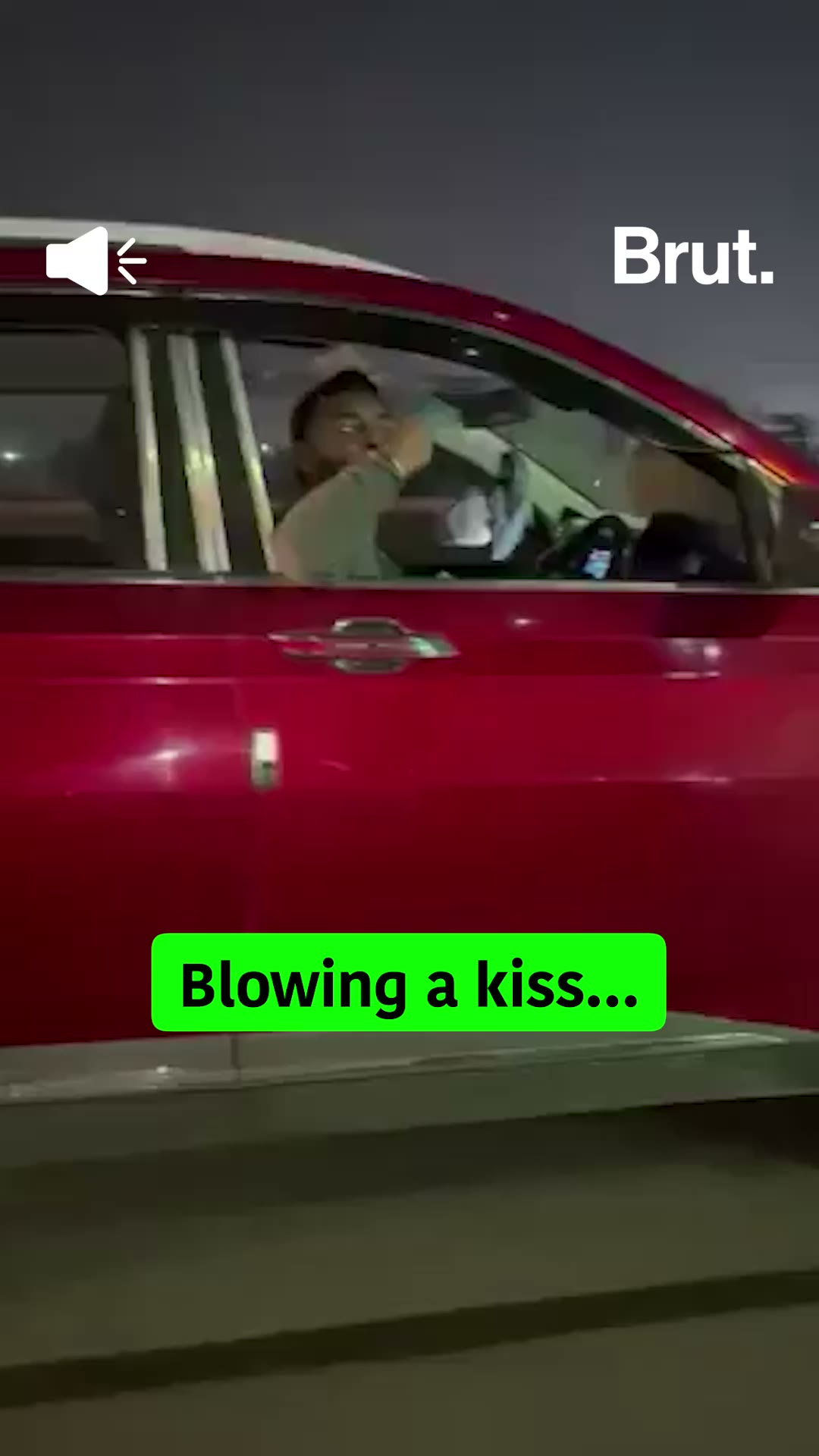 Man makes obscene gestures while driving