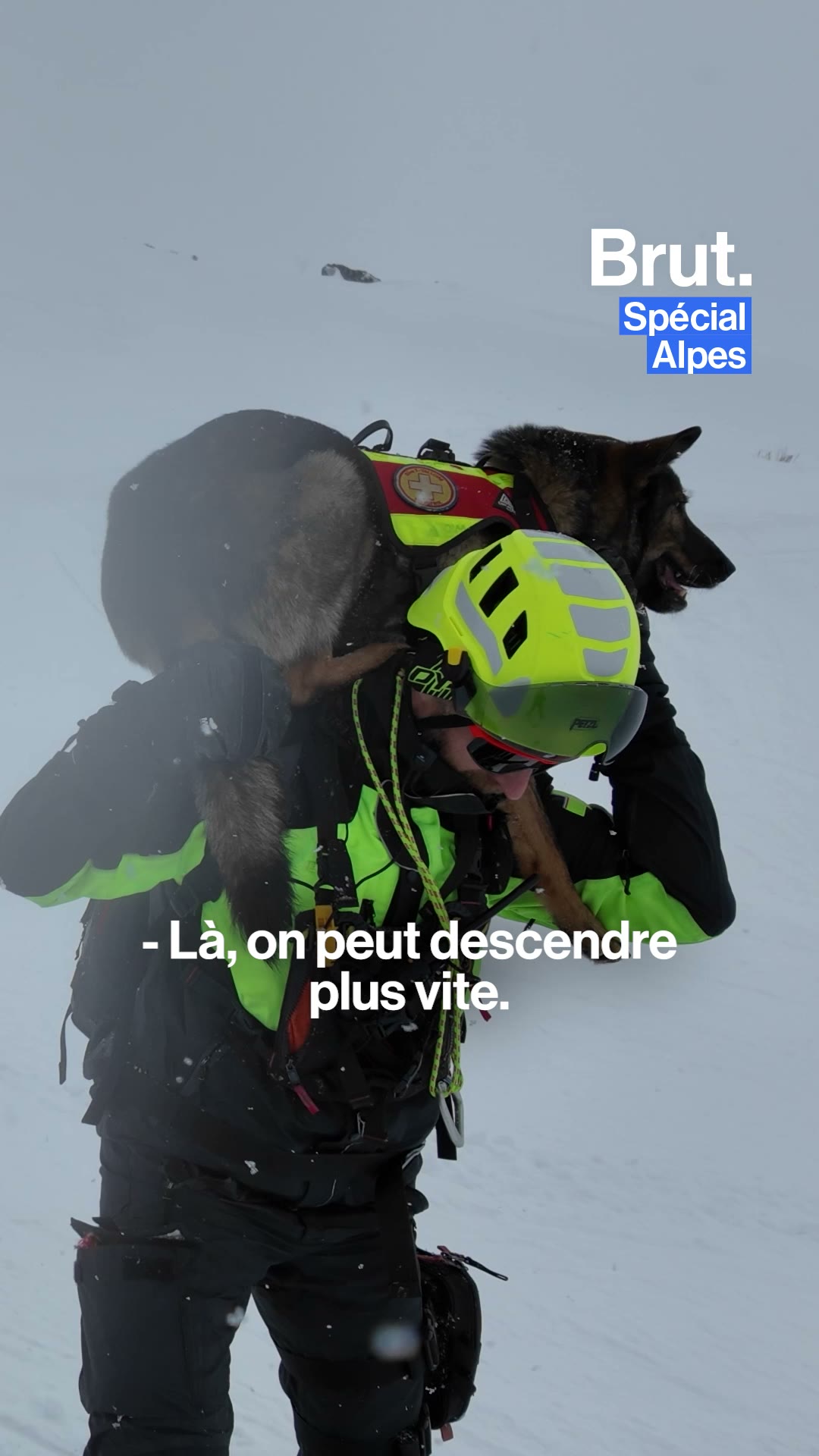 Stéphane et son chien Orion forment aux bons gestes de sécurité.