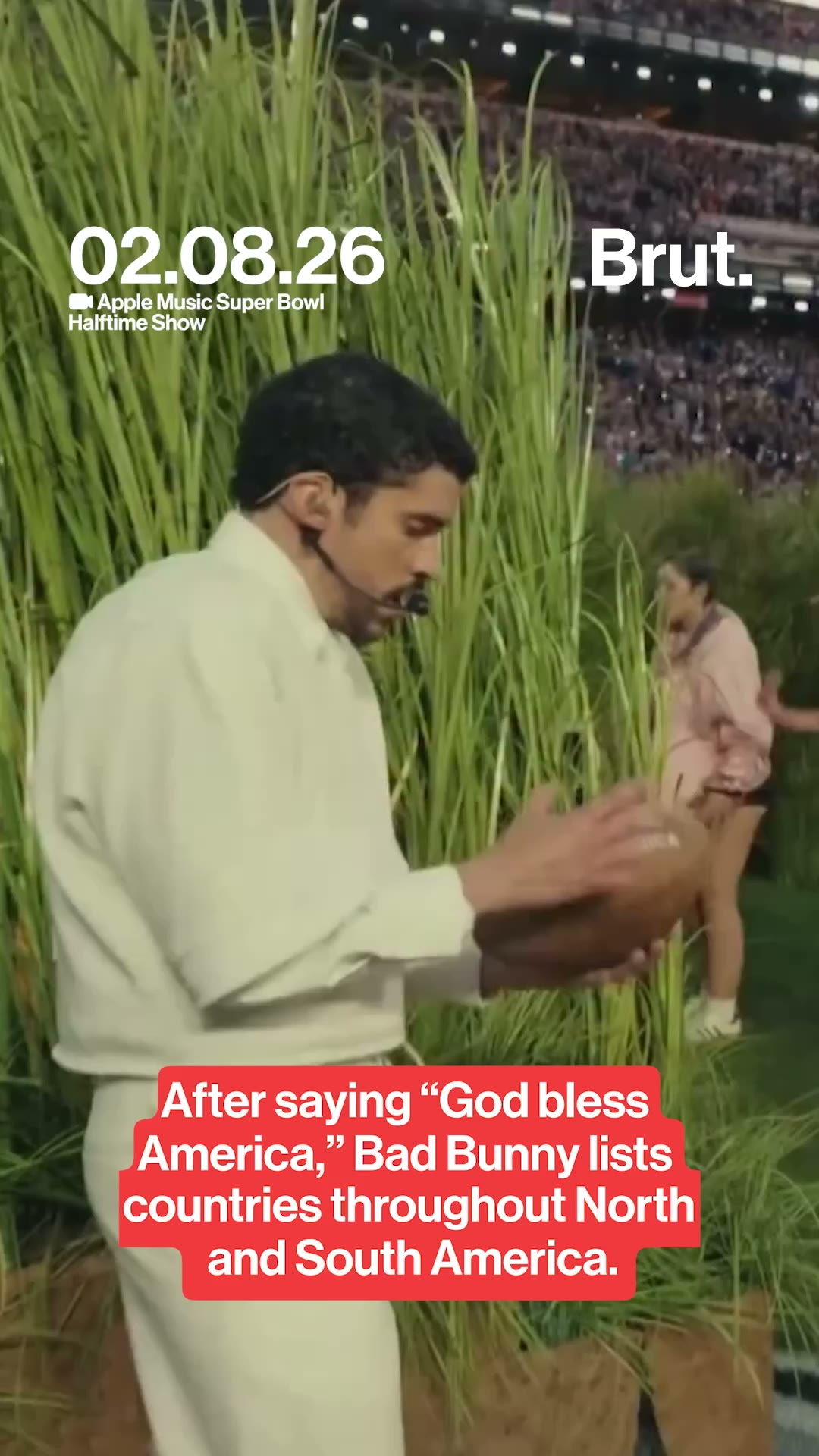 Bad Bunny lists all countries in "America."