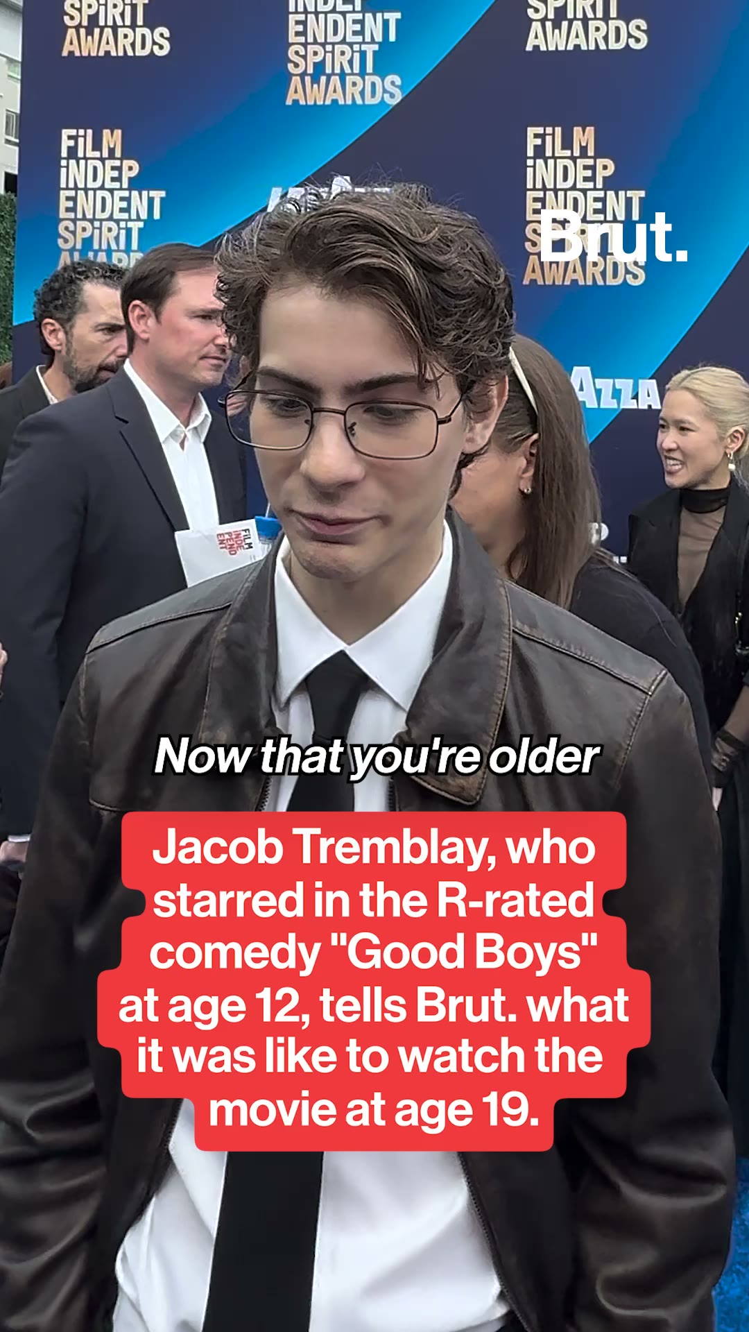 Jacob Tremblay tells Brut. that he wasn't allowed to watch "Good Boys" when it first released in theaters.