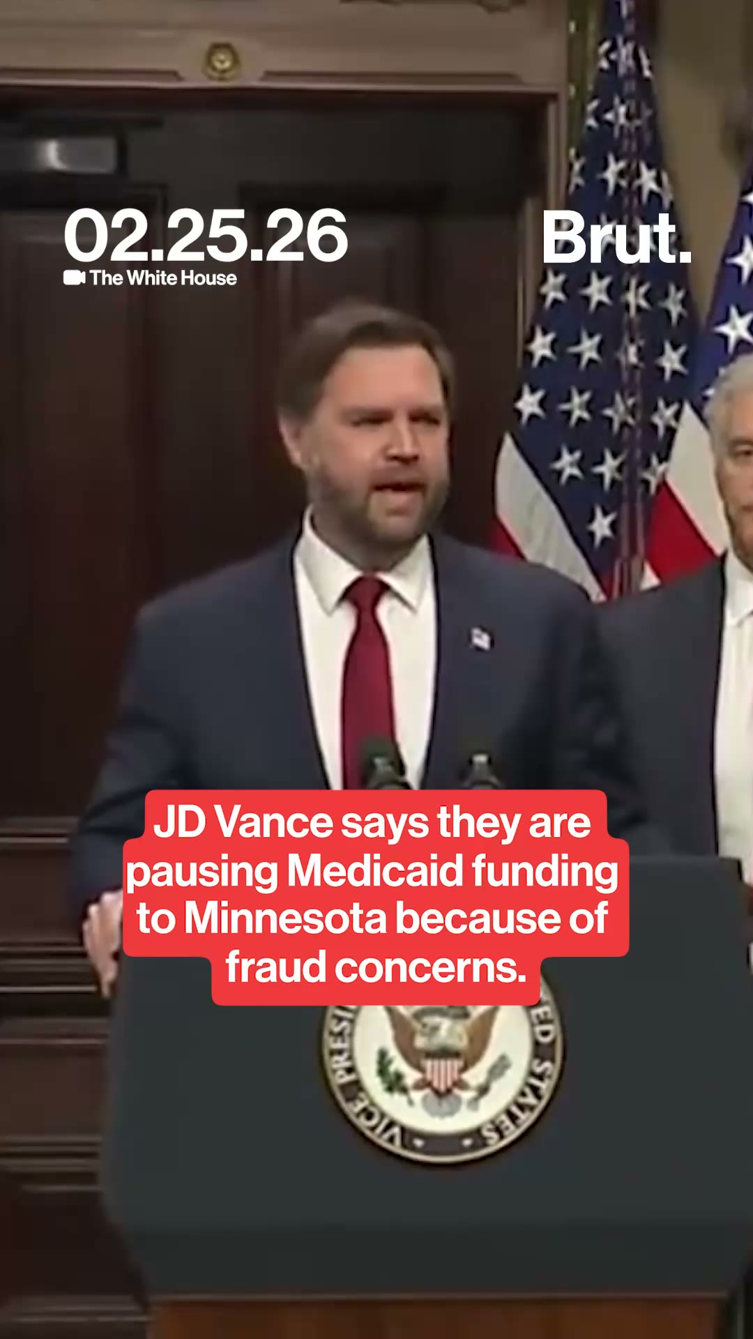 Vance says administration is pausing Medicaid funding Minnesota, citing fraud.