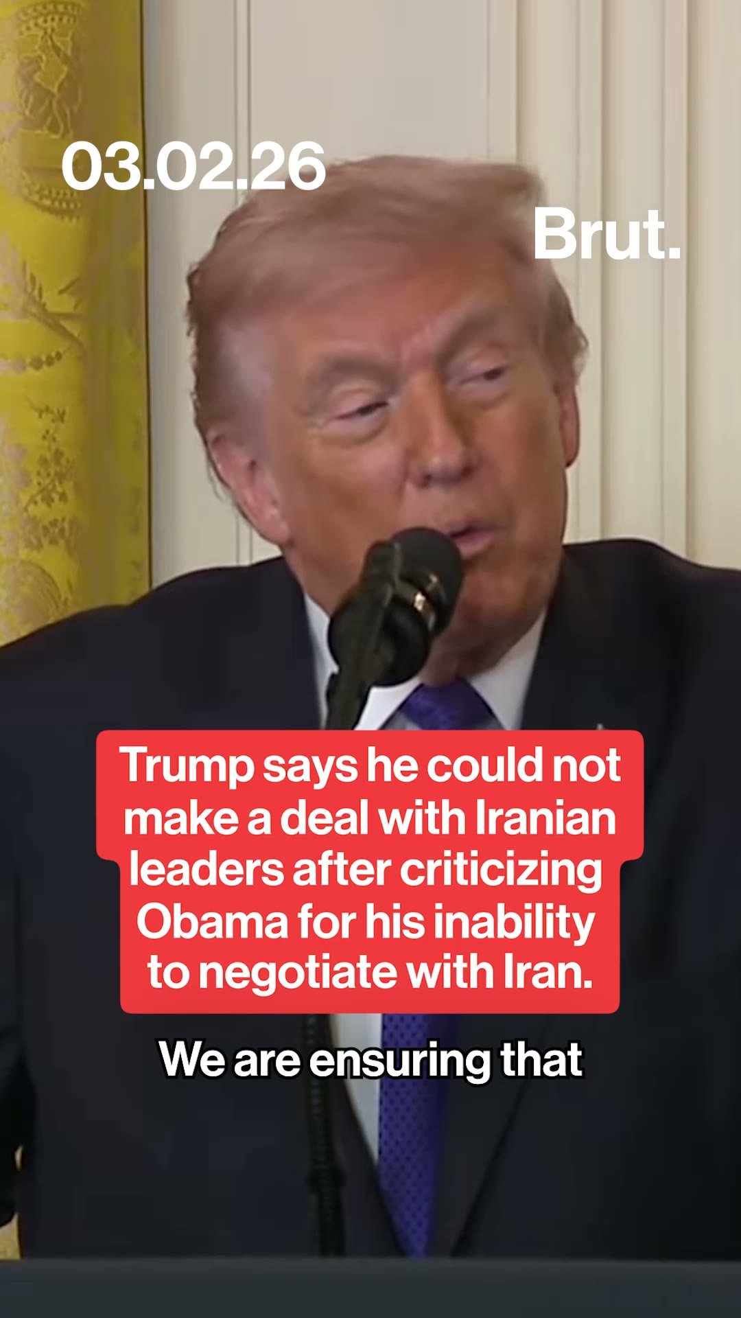 Trump says he could not negotiate with Iranian leaders after criticizing Obama for the same thing in 2011.
