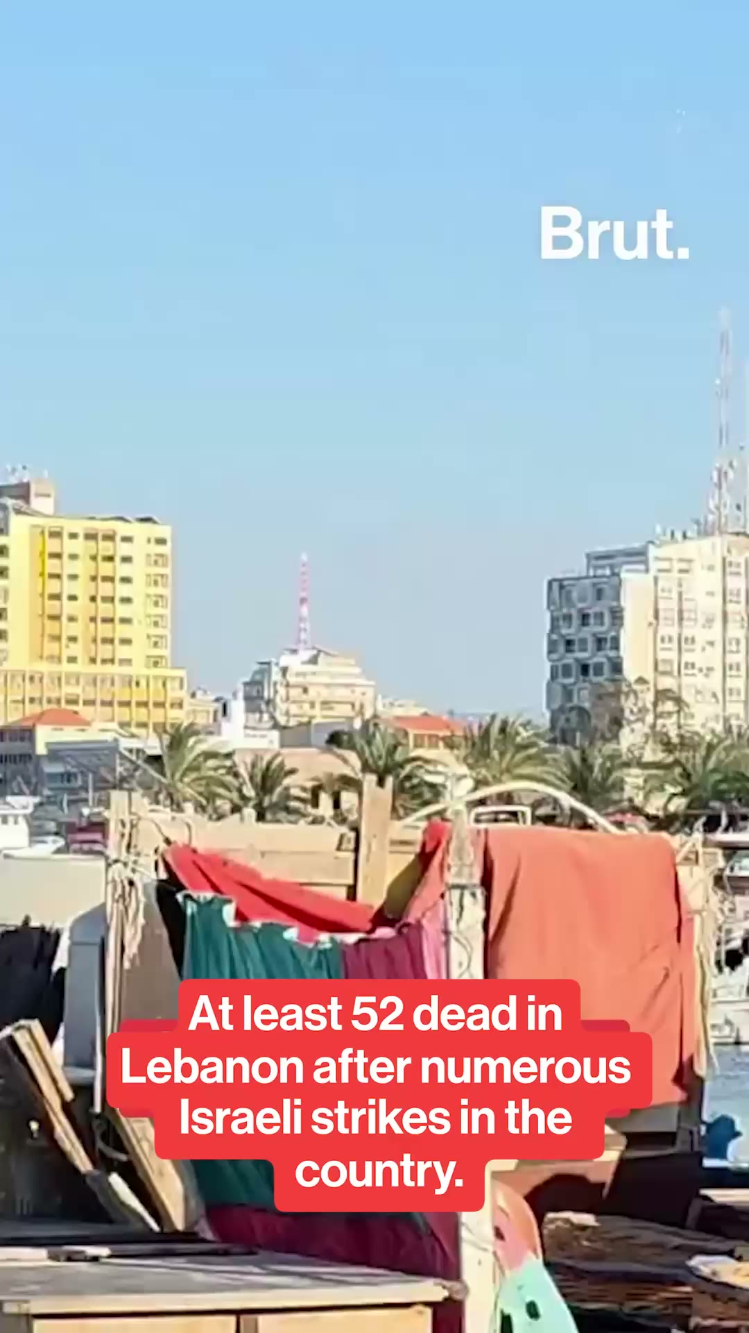 At least 52 killed in Israeli strikes across Lebanon.