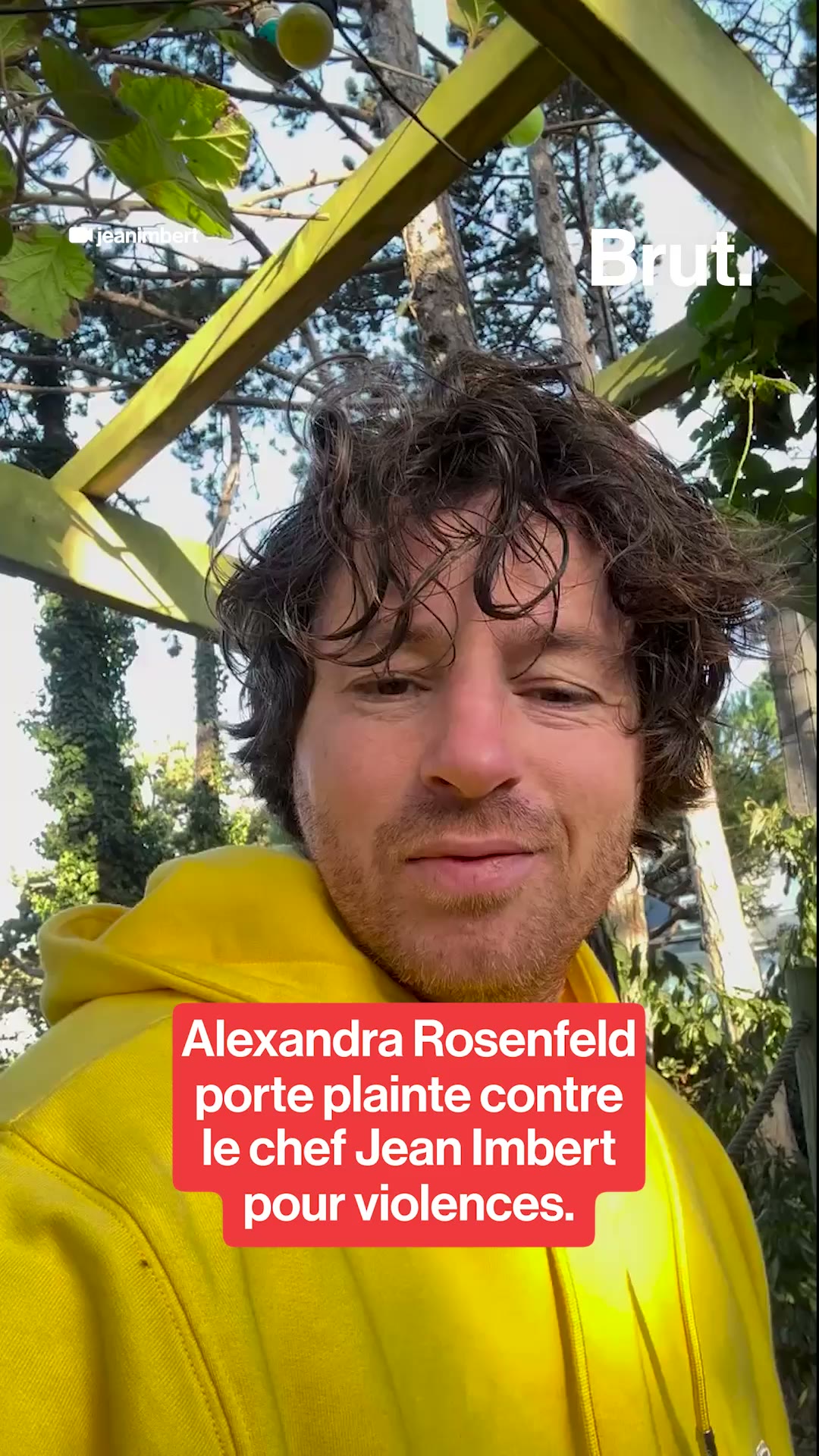 Alexandra Rosenfeld porte plainte contre le chef Jean Imbert pour violences.