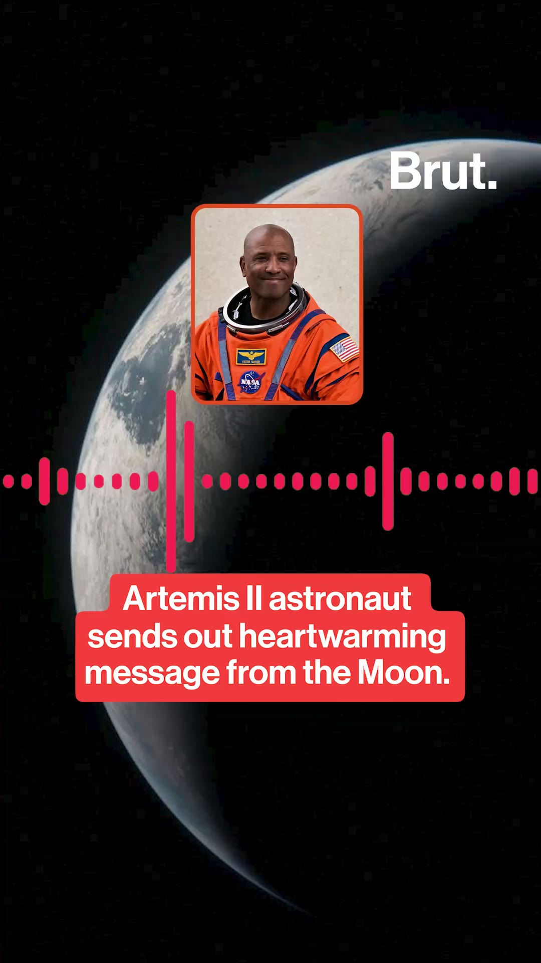 Artemis II astronaut sends out heartwarming message from the Moon.