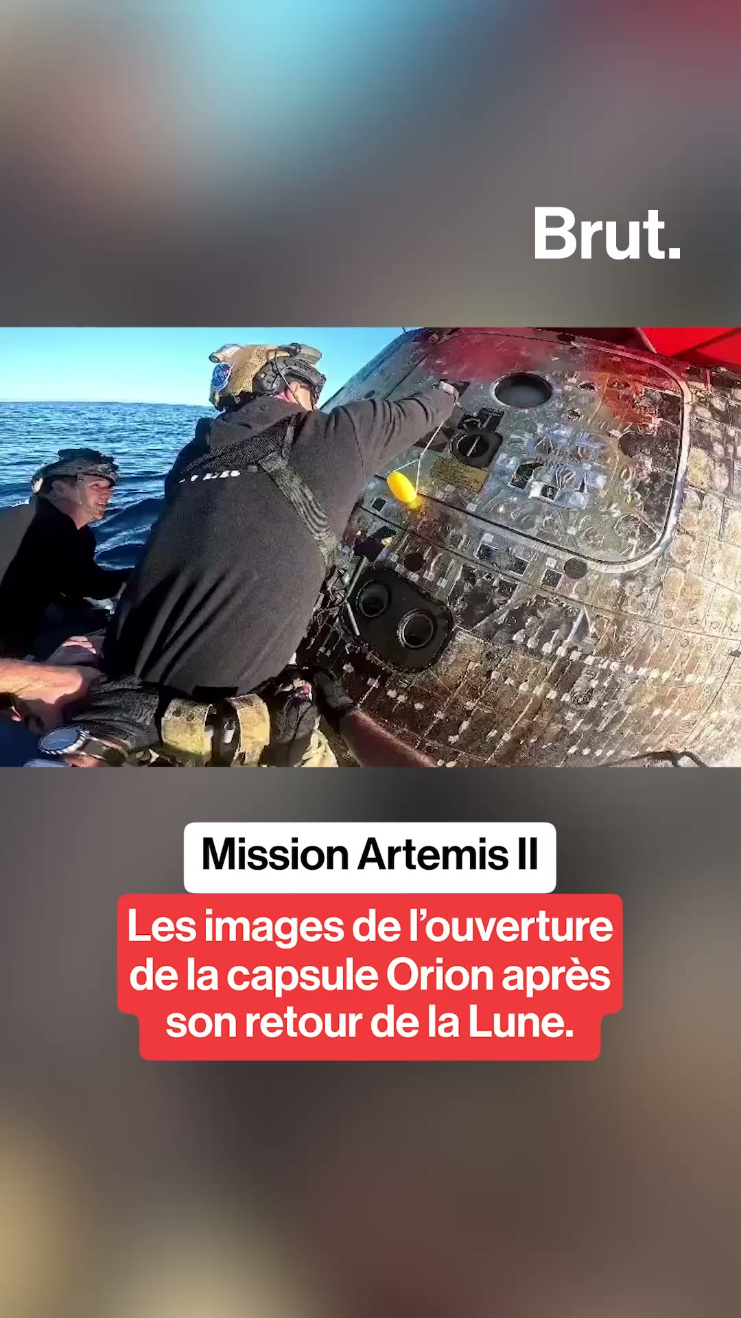 Mission Artemis II : les images de l’ouverture de la capsule Orion après son retour de la Lune.