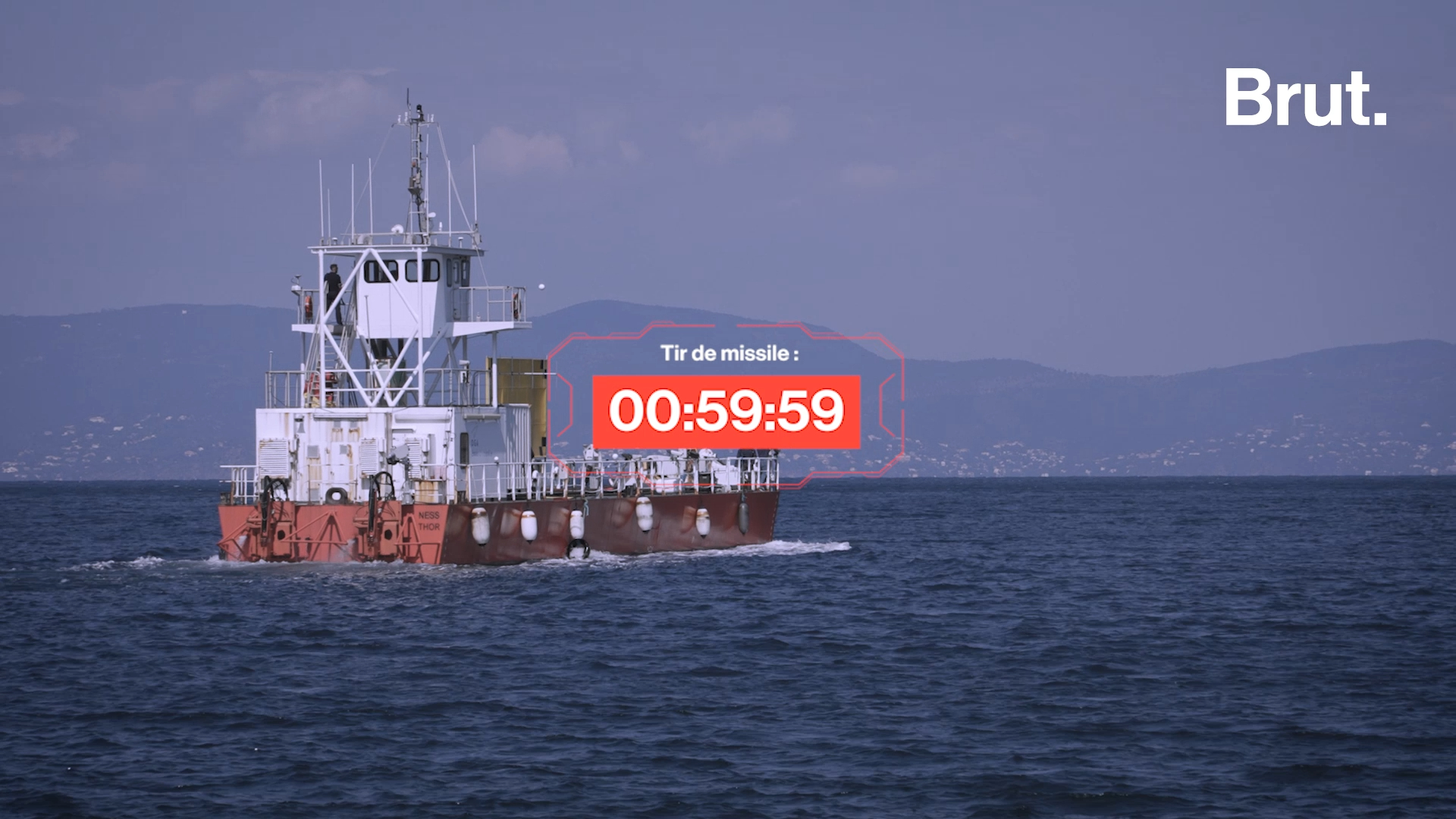 Je filme un tir de missile en Méditerranée !