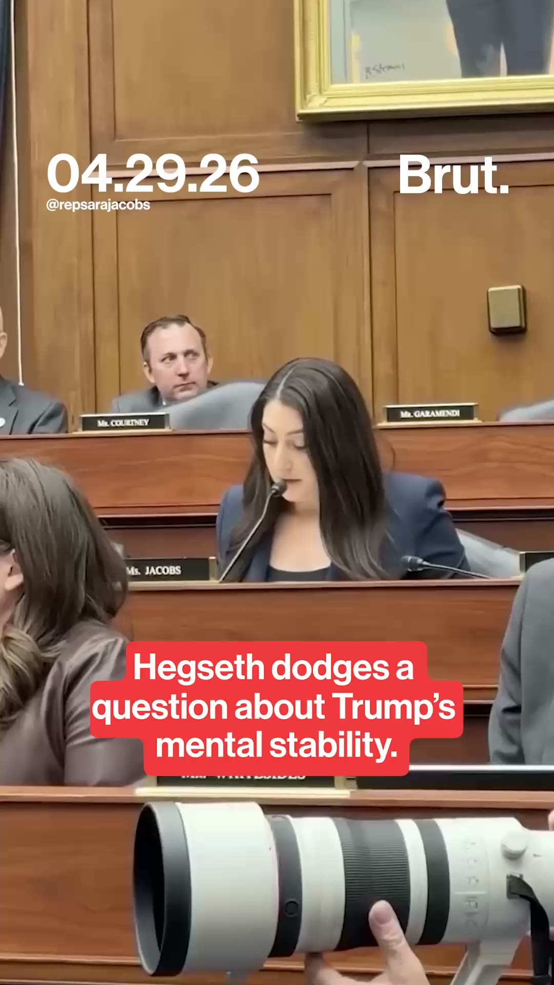 Hegseth dodges a question about Trump’s mental stability.