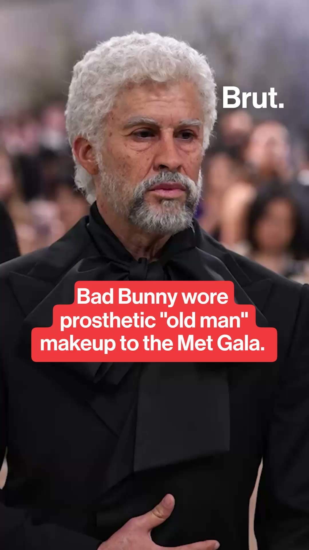 Bad Bunny wore "old man" makeup at the Met Gala.