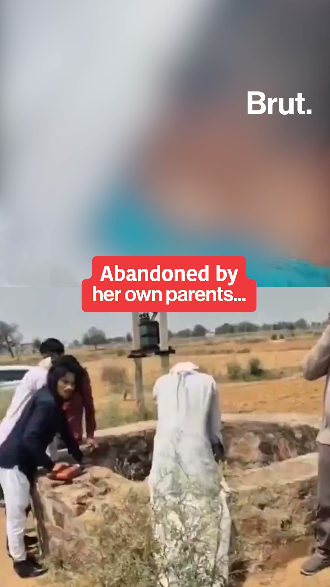 An abandoned newborn was rescued from a well in Rajasthan’s Tijara