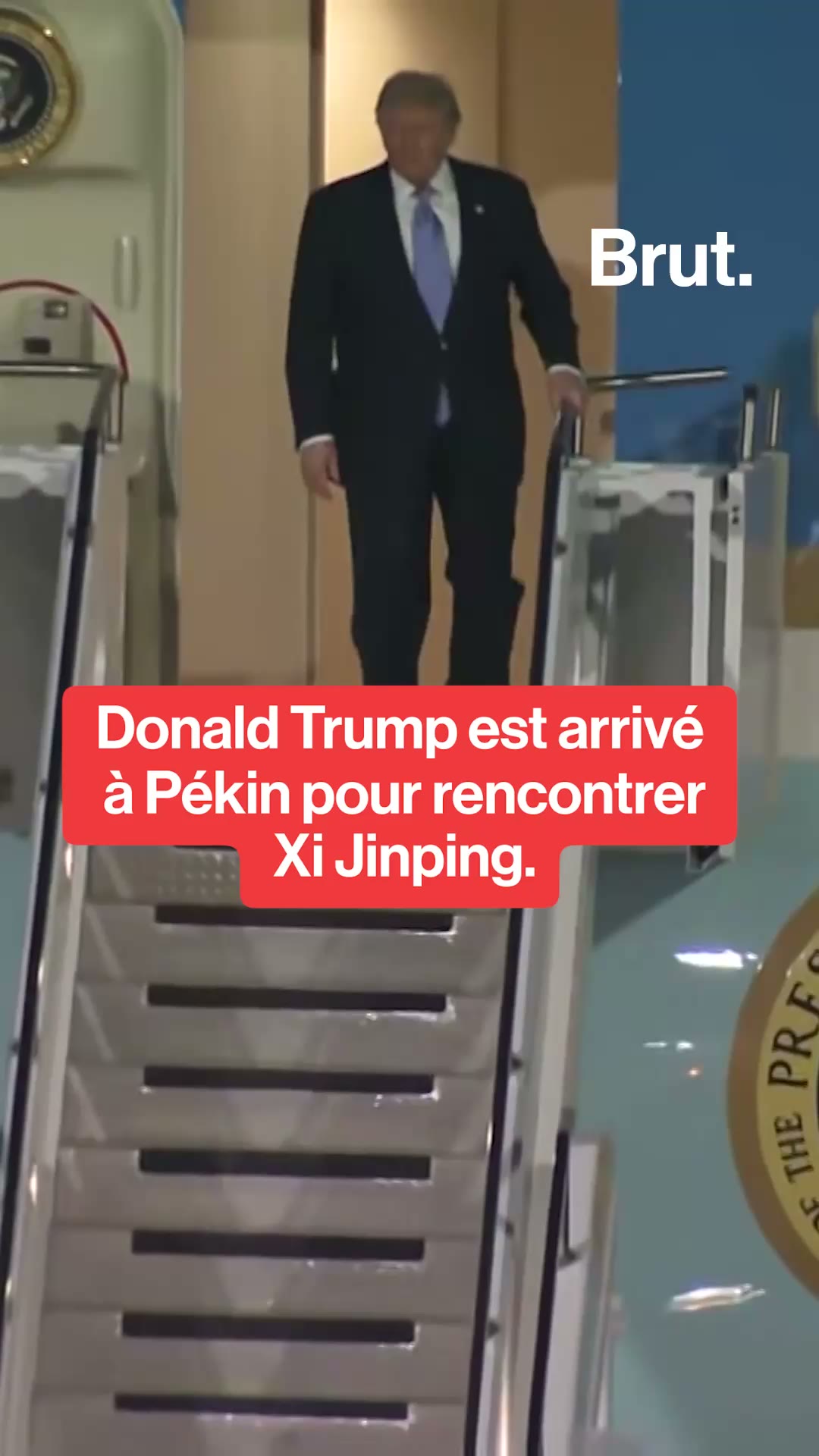 Donald Trump est arrivé à Pékin pour rencontrer Xi Jinping.