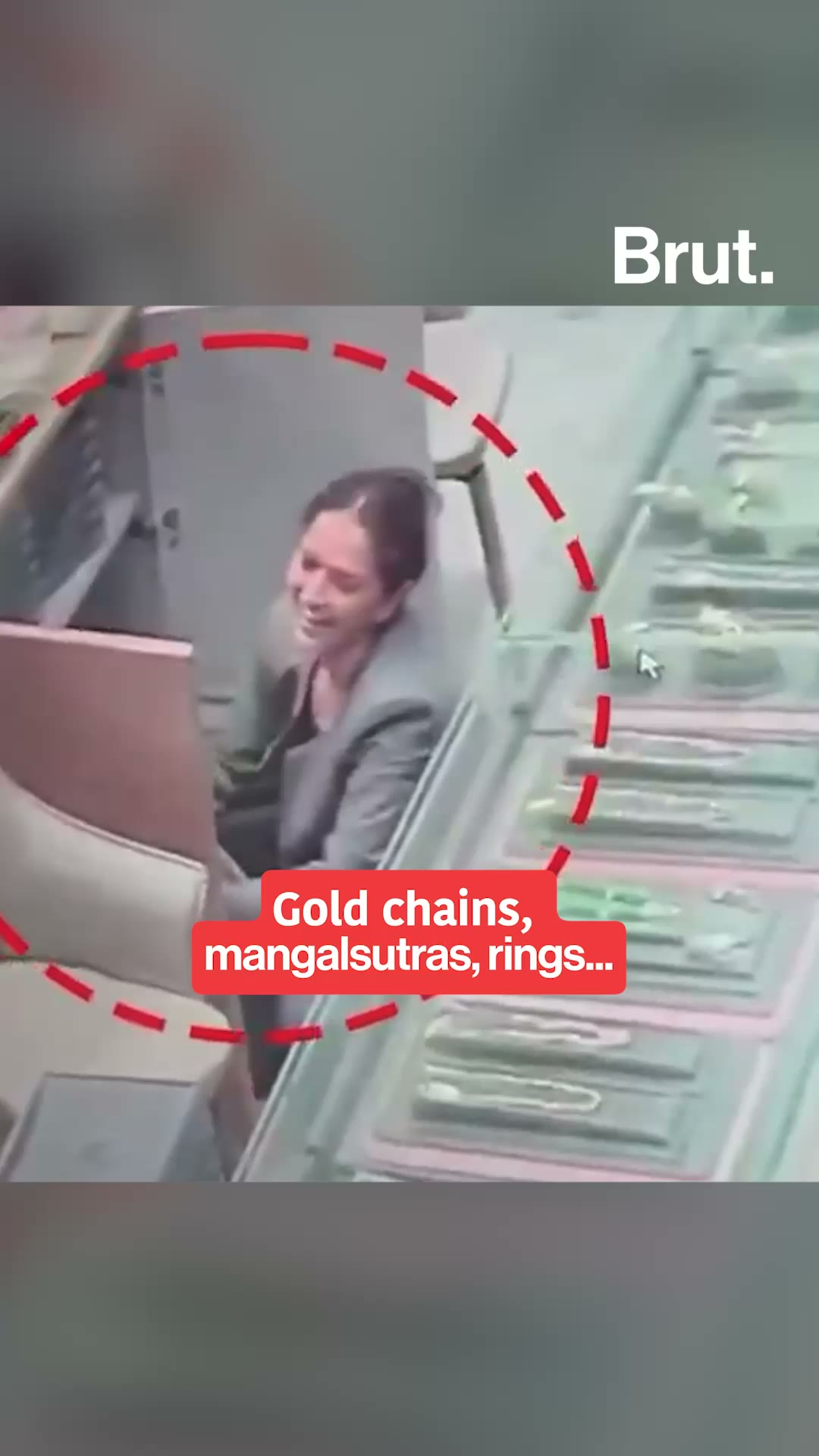 CCTV footage showed a saleswoman stealing gold ornaments in Gujarat's Ahemdabad