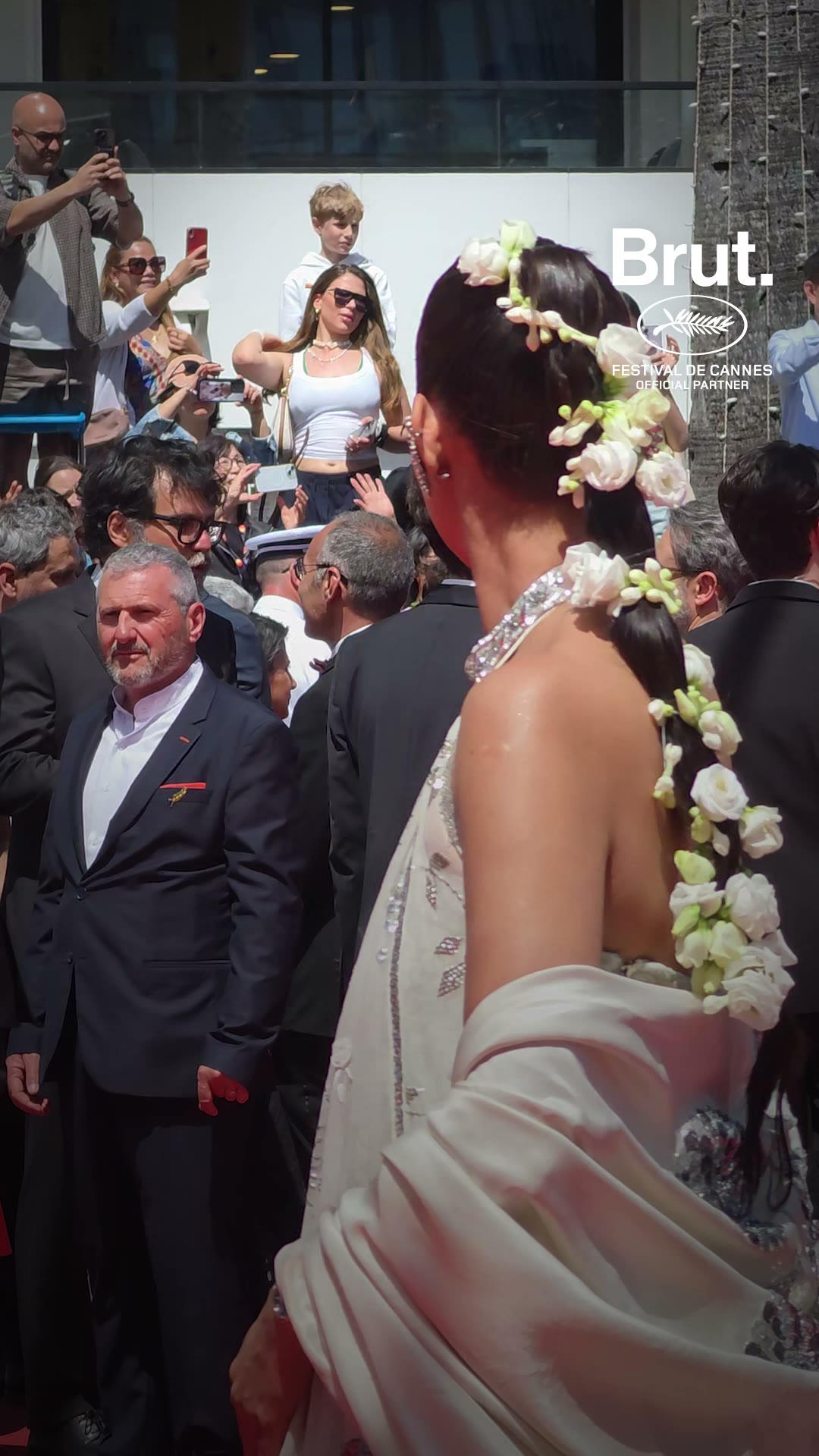 Pakistani actor Sanam Saeed made her #Cannes2026 debut.