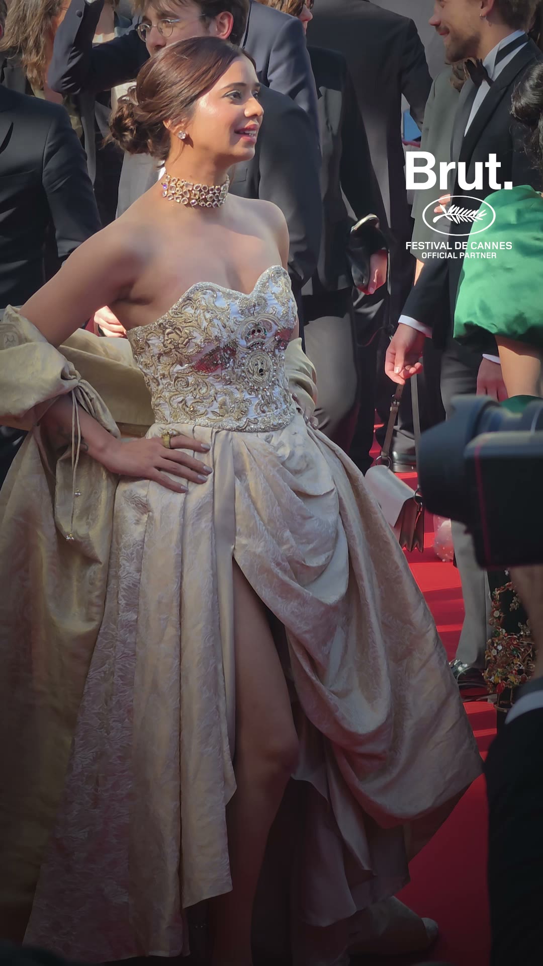 dogsee-chew-founders-sneh-sharma-khanal-and-bhupendra-khanal-walk-the-cannes-2026-red-carpet