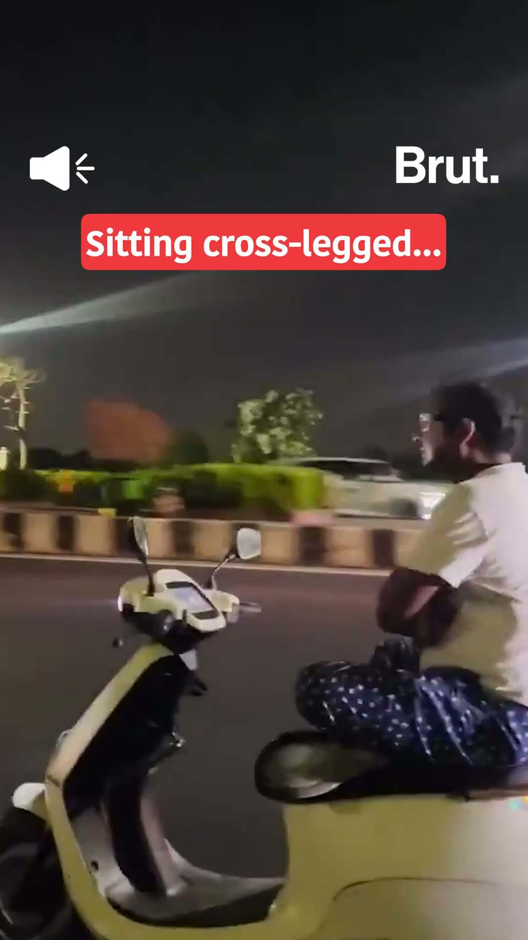 Man openly violates traffic laws while riding scooter in Lucknow