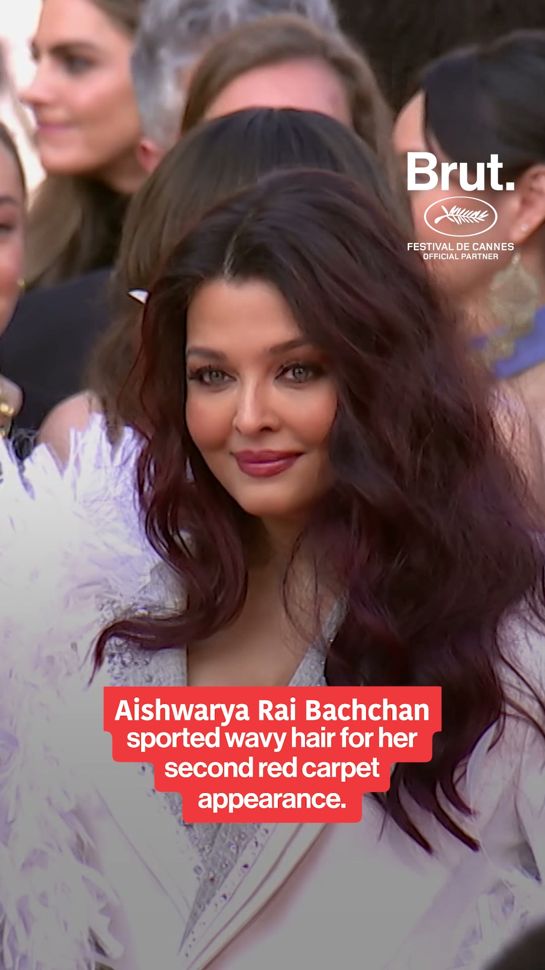 Aishwarya Rai Bachchan arrived in Cheney Chan couture for her second Cannes red carpet appearance this year.