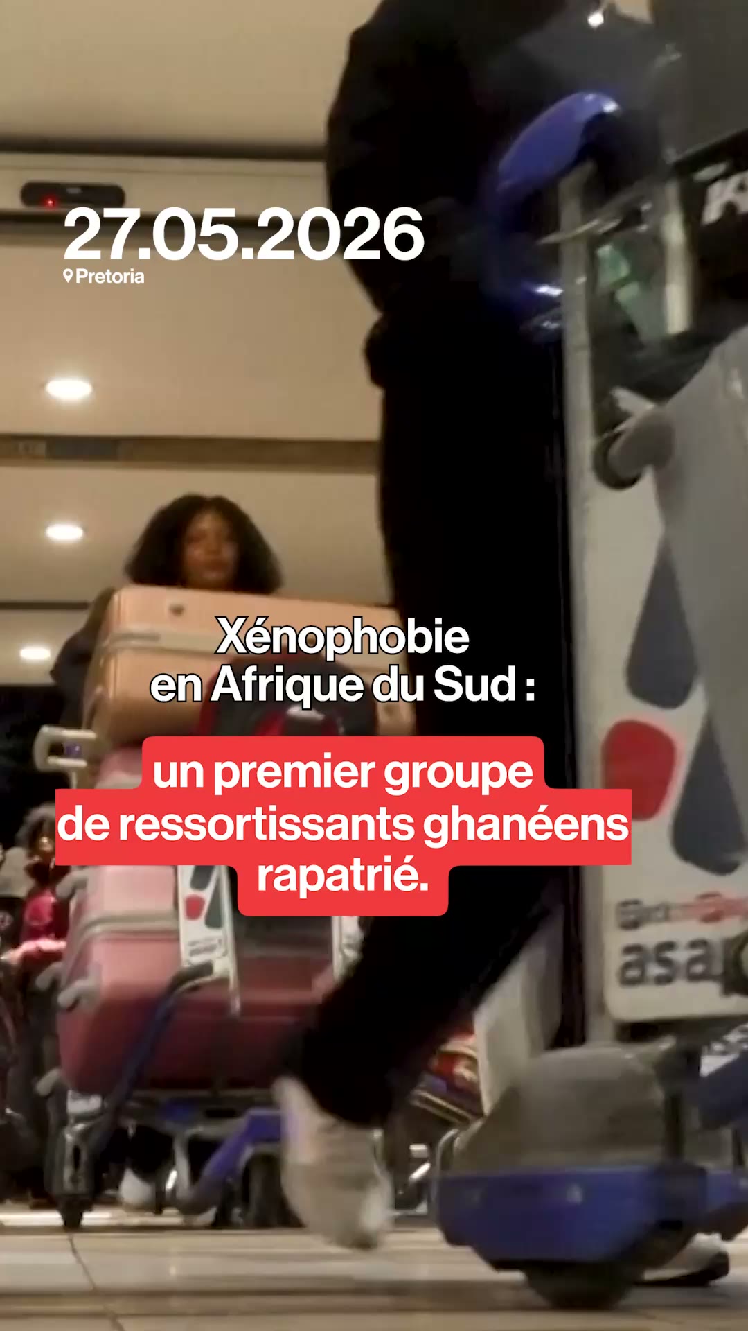 Xénophobie en Afrique du Sud: un premier groupe de ressortissants ghanéens rapatrié.