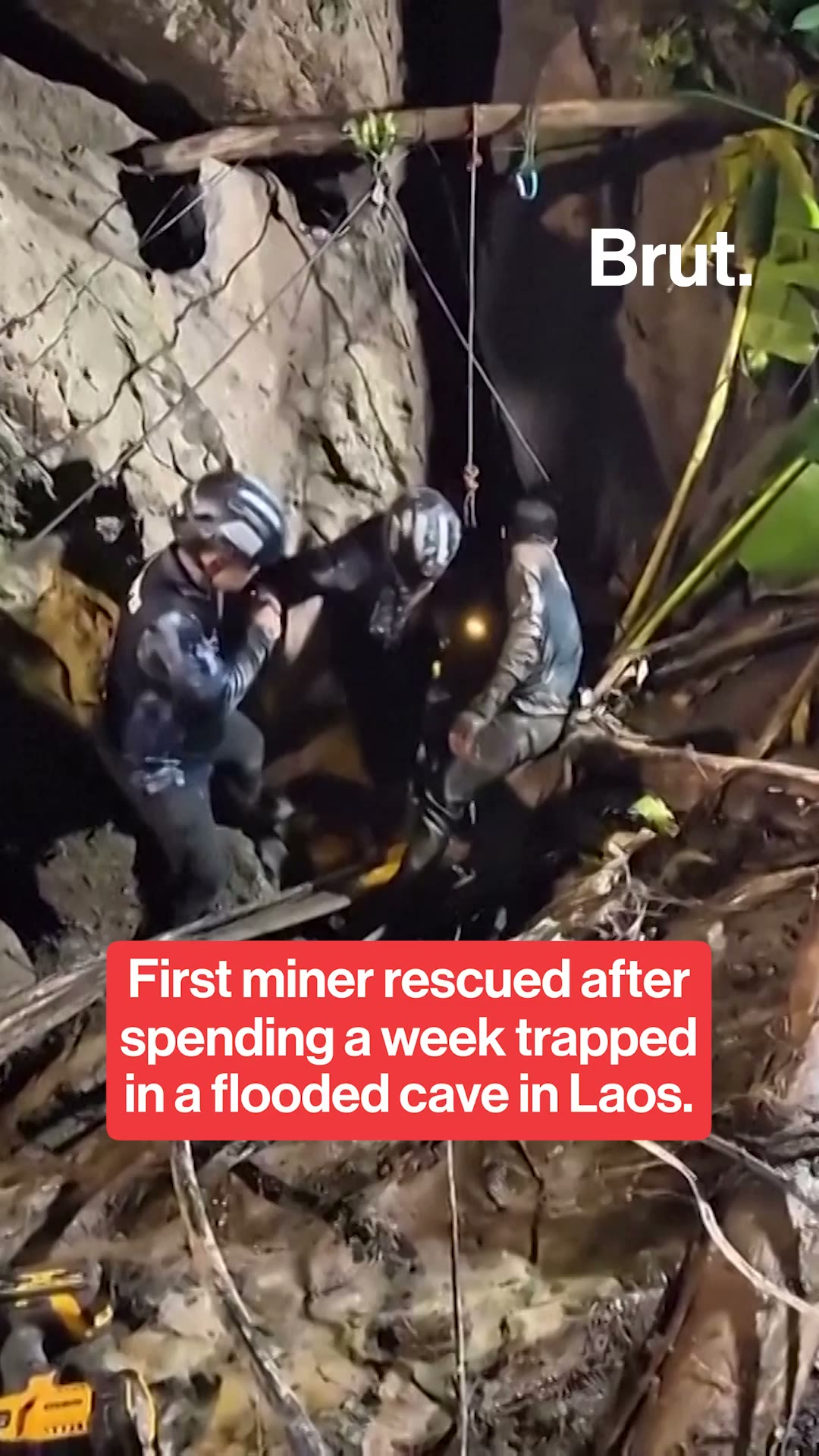 Survivor rescued from cave in Laos