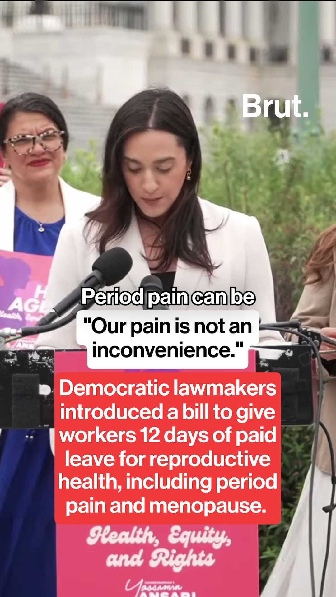 Democrats introduce bill to give 12 days of paid leave for reproductive health.