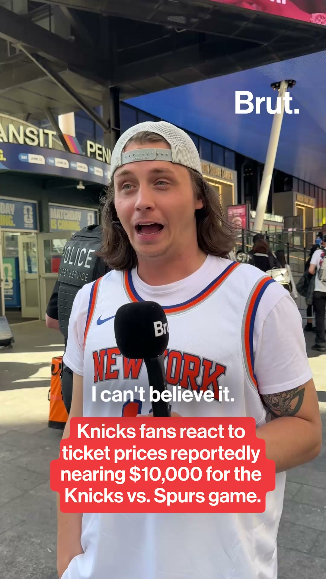 Knicks fans react to ticket prices nearing $10,000 for the Knicks game.