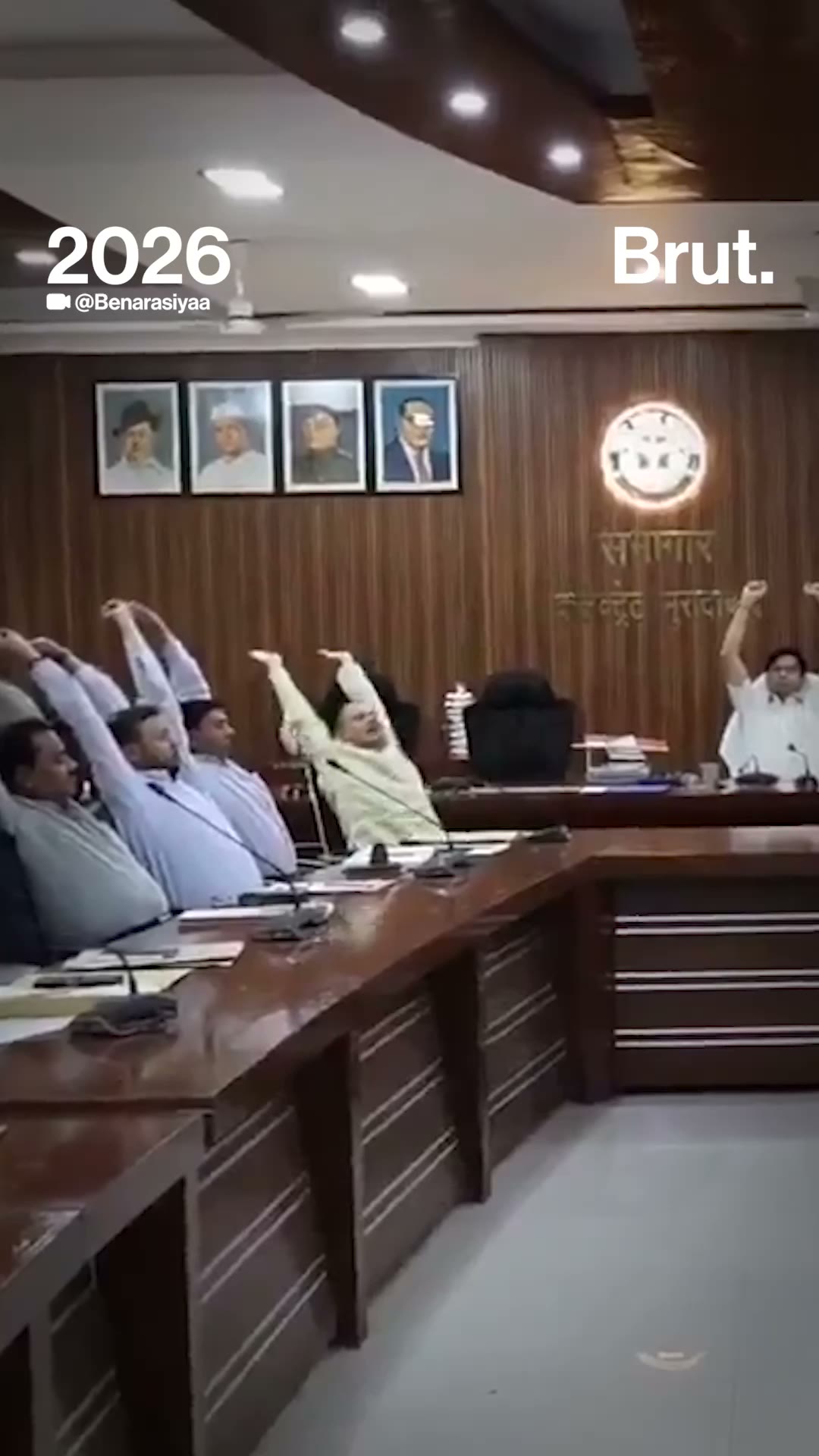 International Yoga Day came early to this UP office.