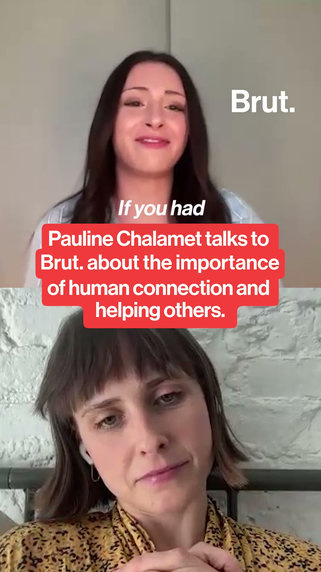 Pauline Chalamet talks to Brut. about what issues she thinks people should be focusing on in 2026.