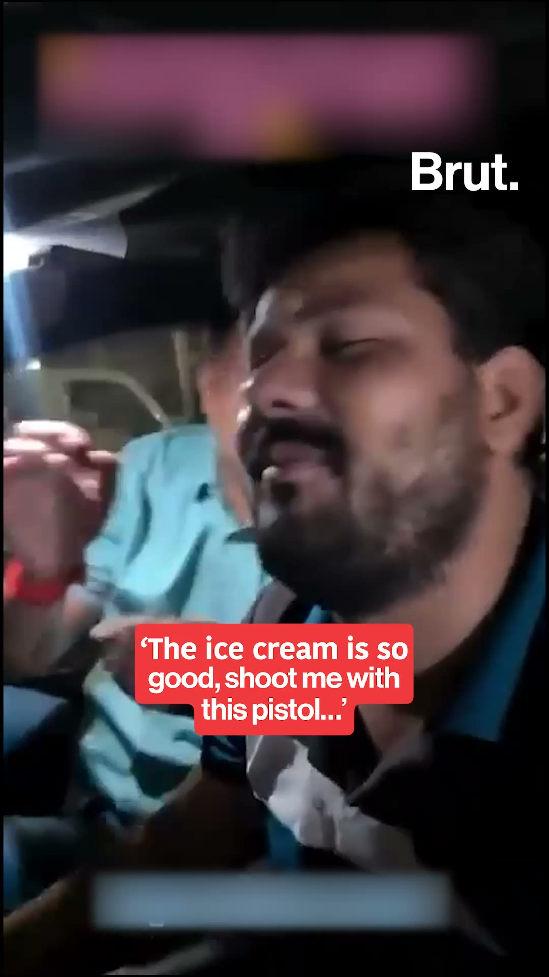Man brandishes gun at ice cream shop
