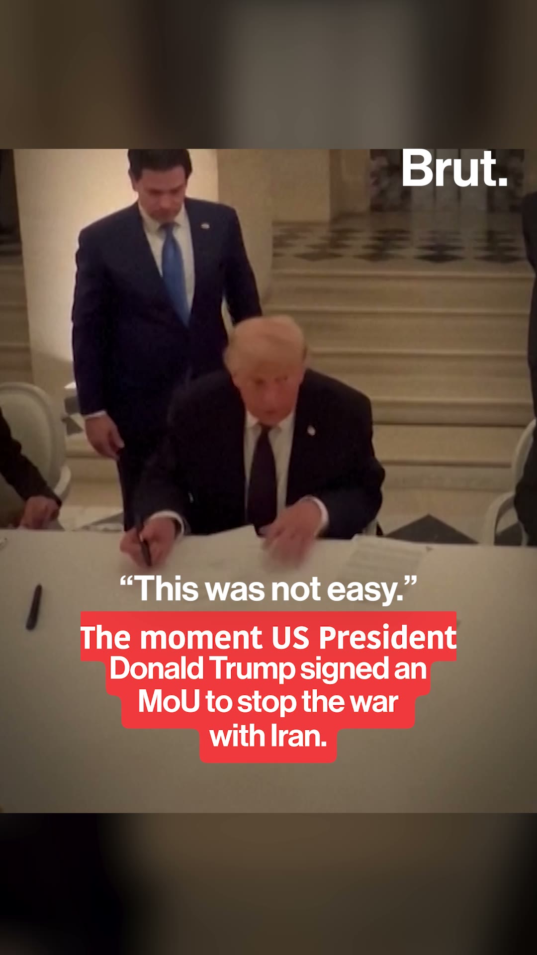 Trump, Iran sign war-ending MoU