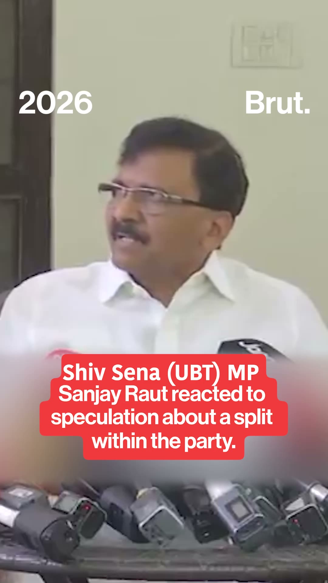 "Who are you threatening?" Shiv Sena UBT MP Sanjay Raut amid party split rumours.