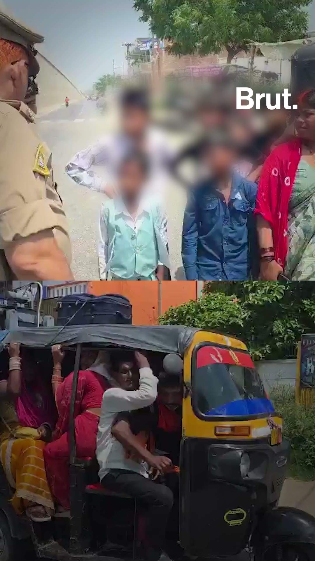 This auto rickshaw was carrying 19 passengers