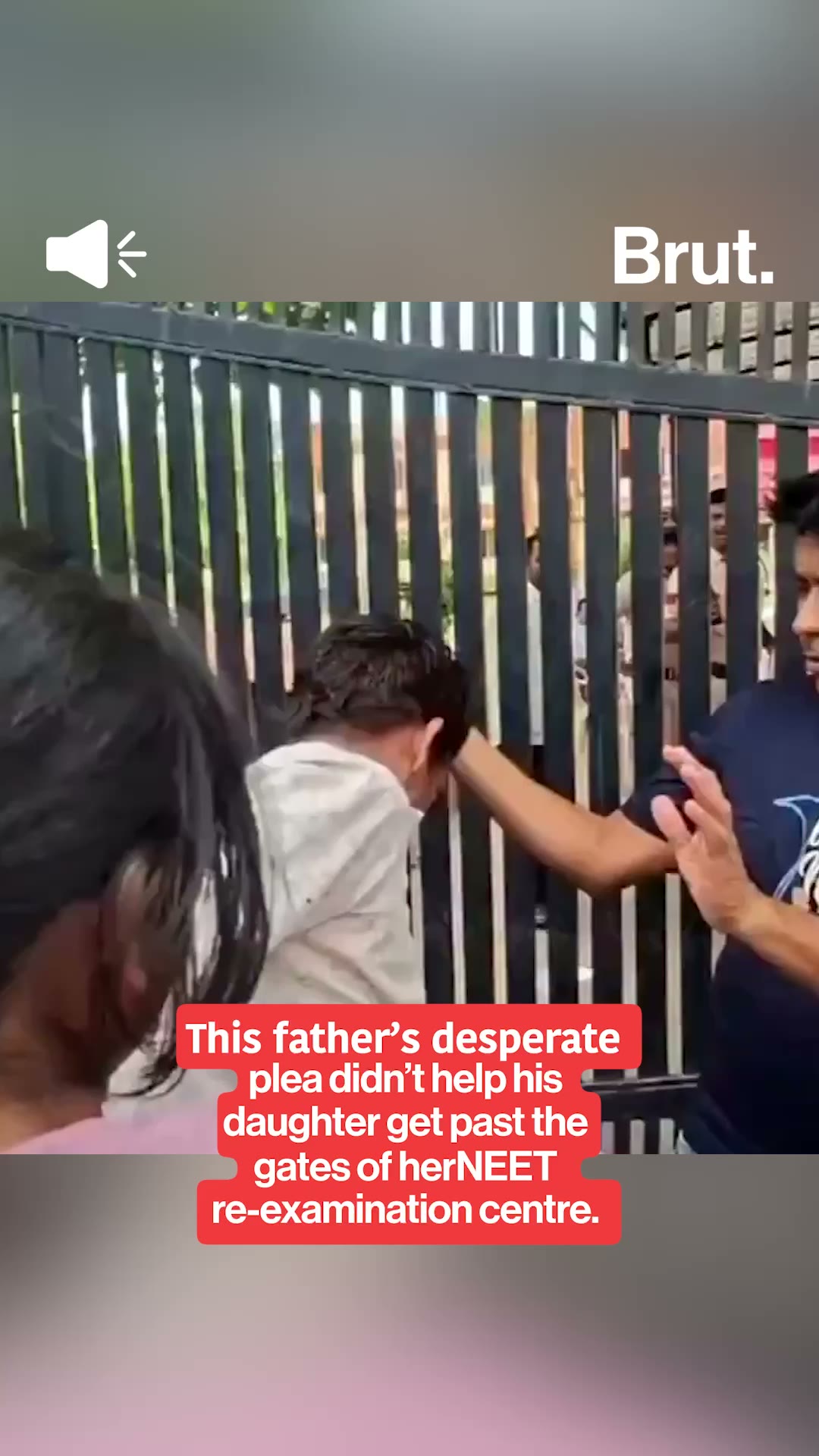 Students broke down after arriving late and being denied entry to NEET re-exam venues