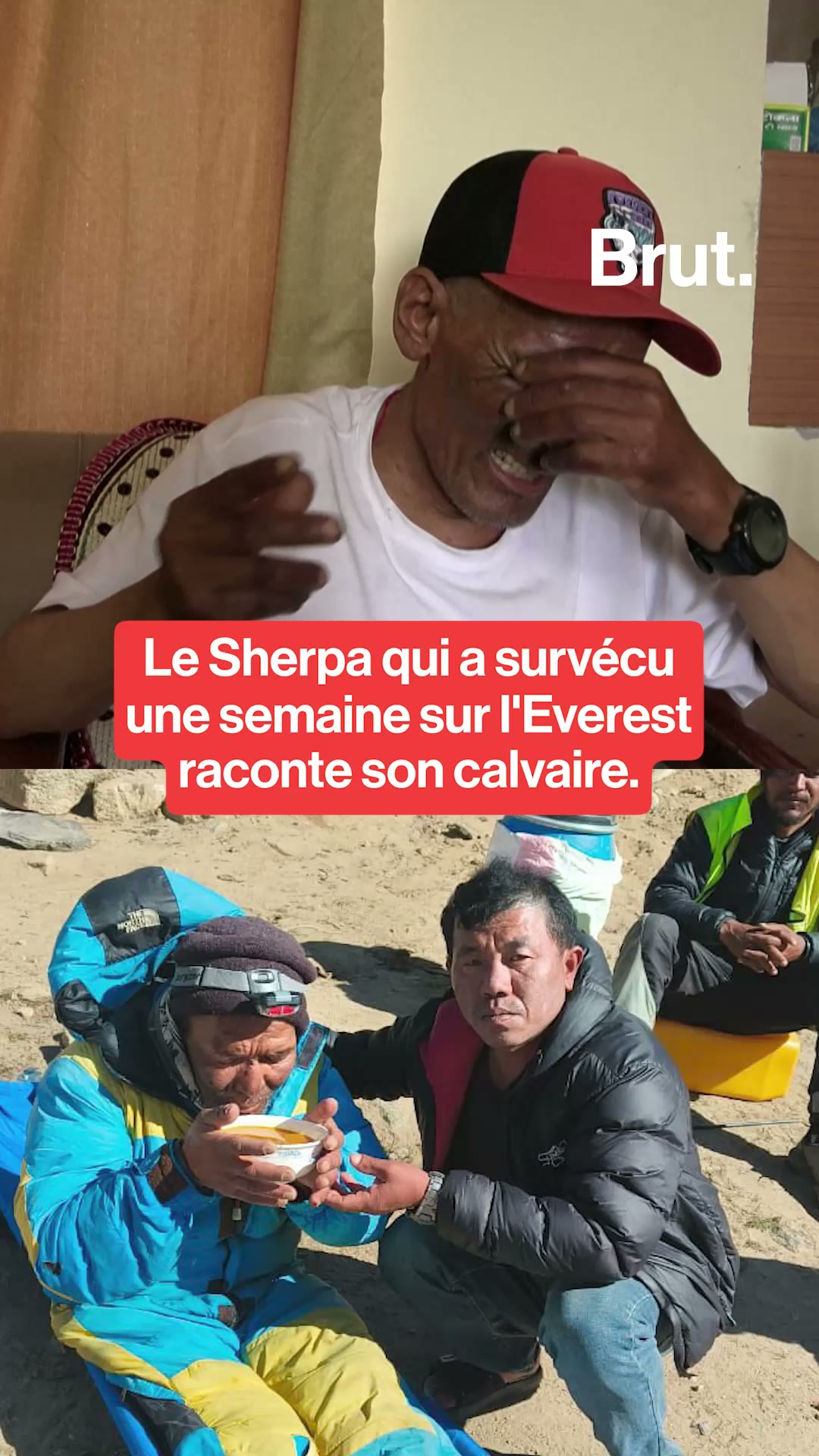 Le Sherpa qui a survécu une semaine sur l'Everest raconte son calvaire.