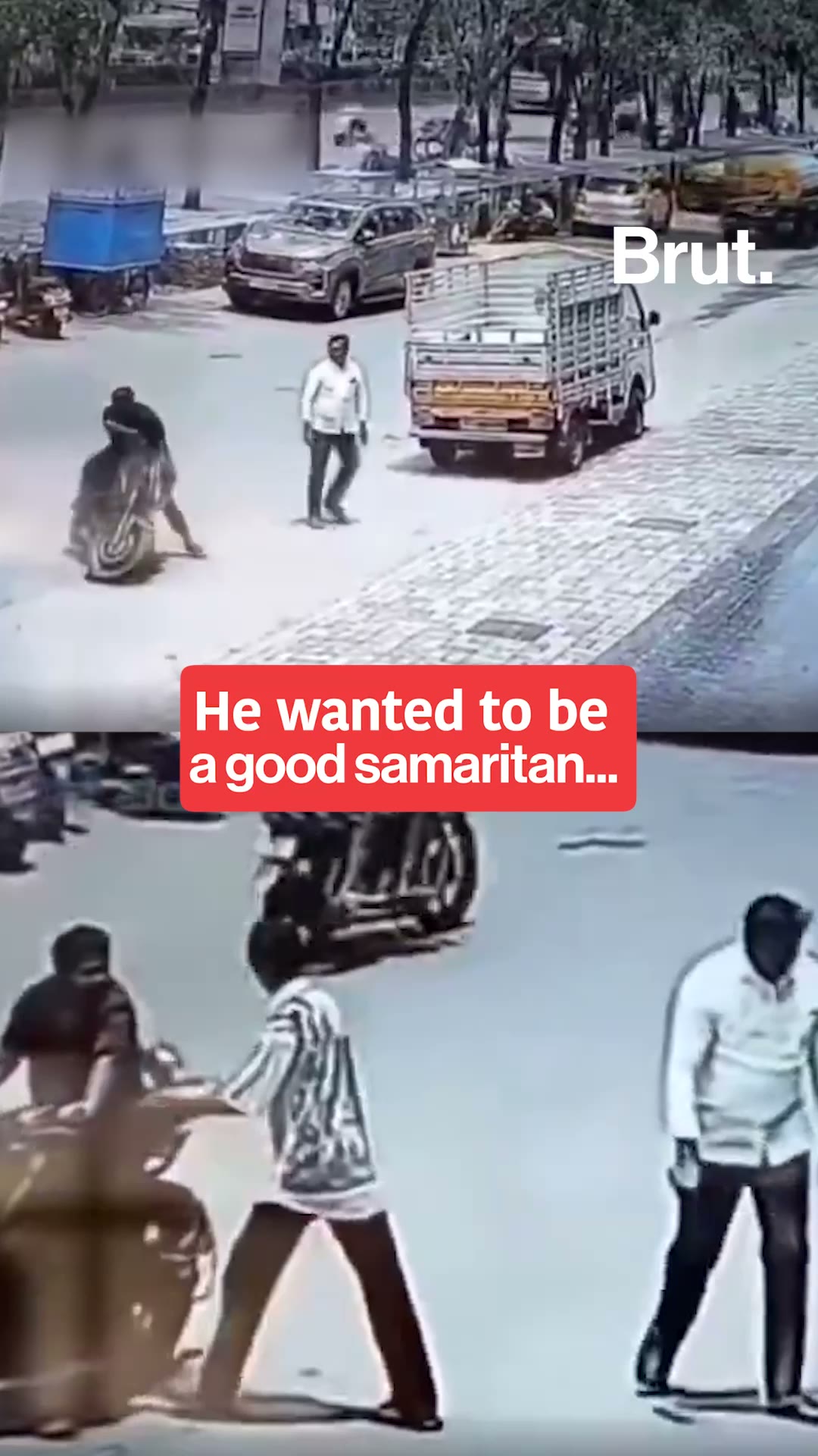 He wanted to be a good samaritan, but ended up being robbed
