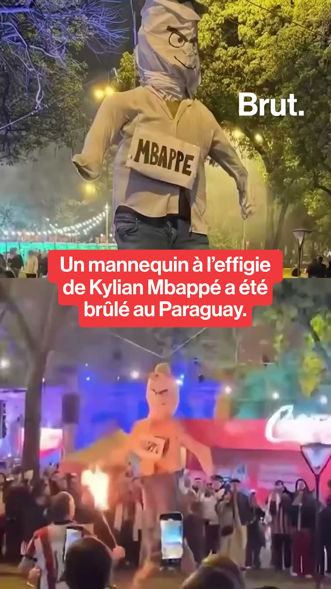 Un mannequin à l’effigie de Kylian Mbappé a été brûlé au Paraguay.