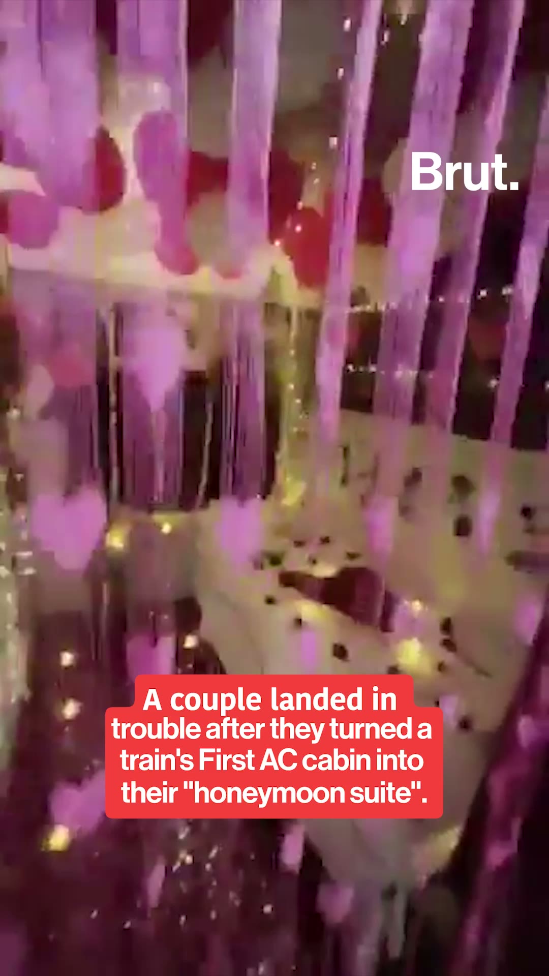 Decorated train cabin leads to suspension and departmental inquiry