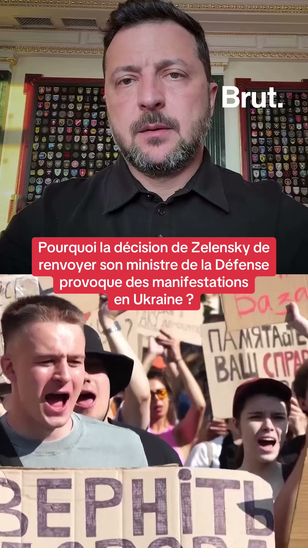 Pourquoi la décision de Zelensky de renvoyer son ministre de la Défense provoque des manifestations en Ukraine ?