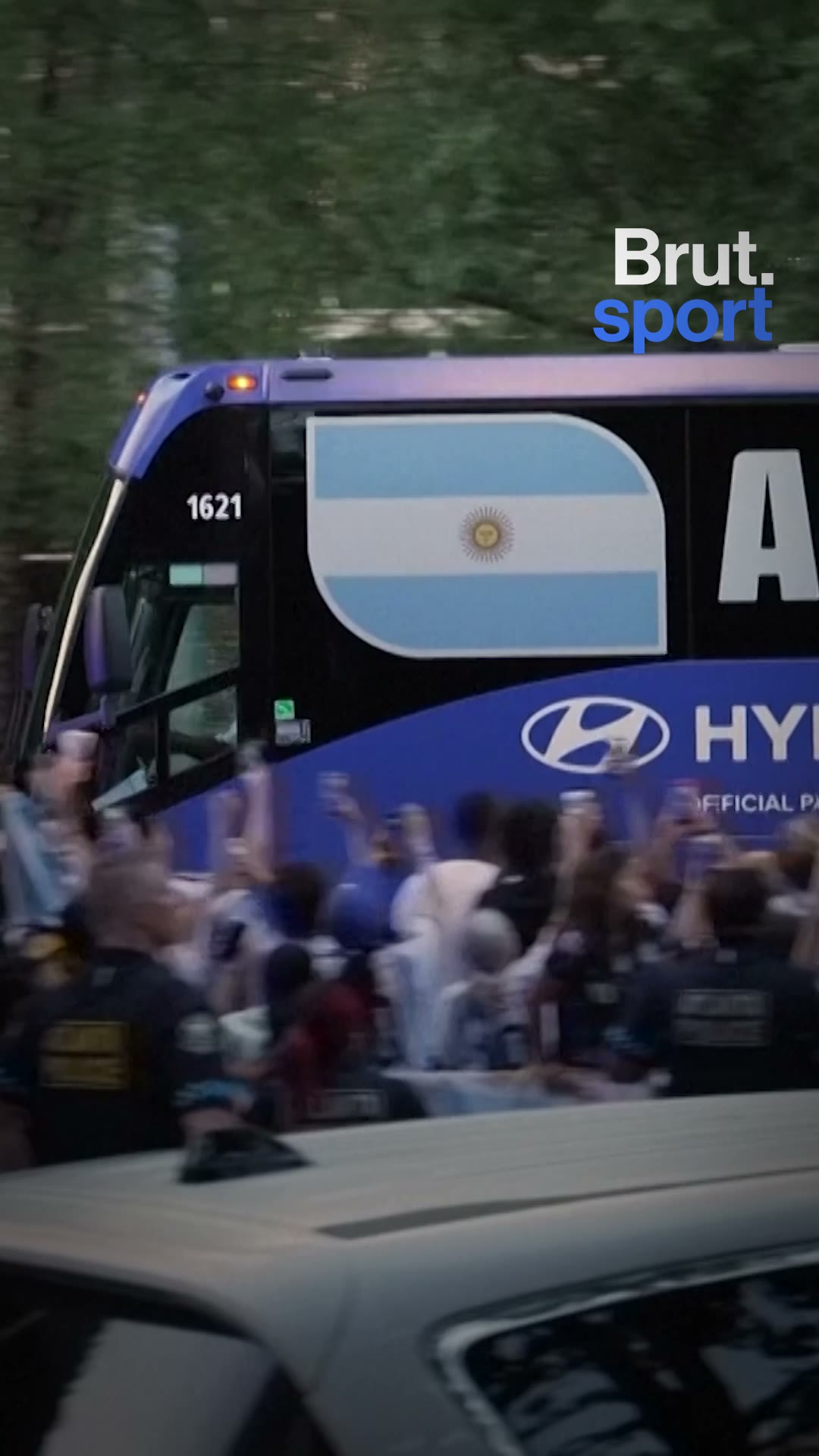 Argentinian fans stormed the team's hotel