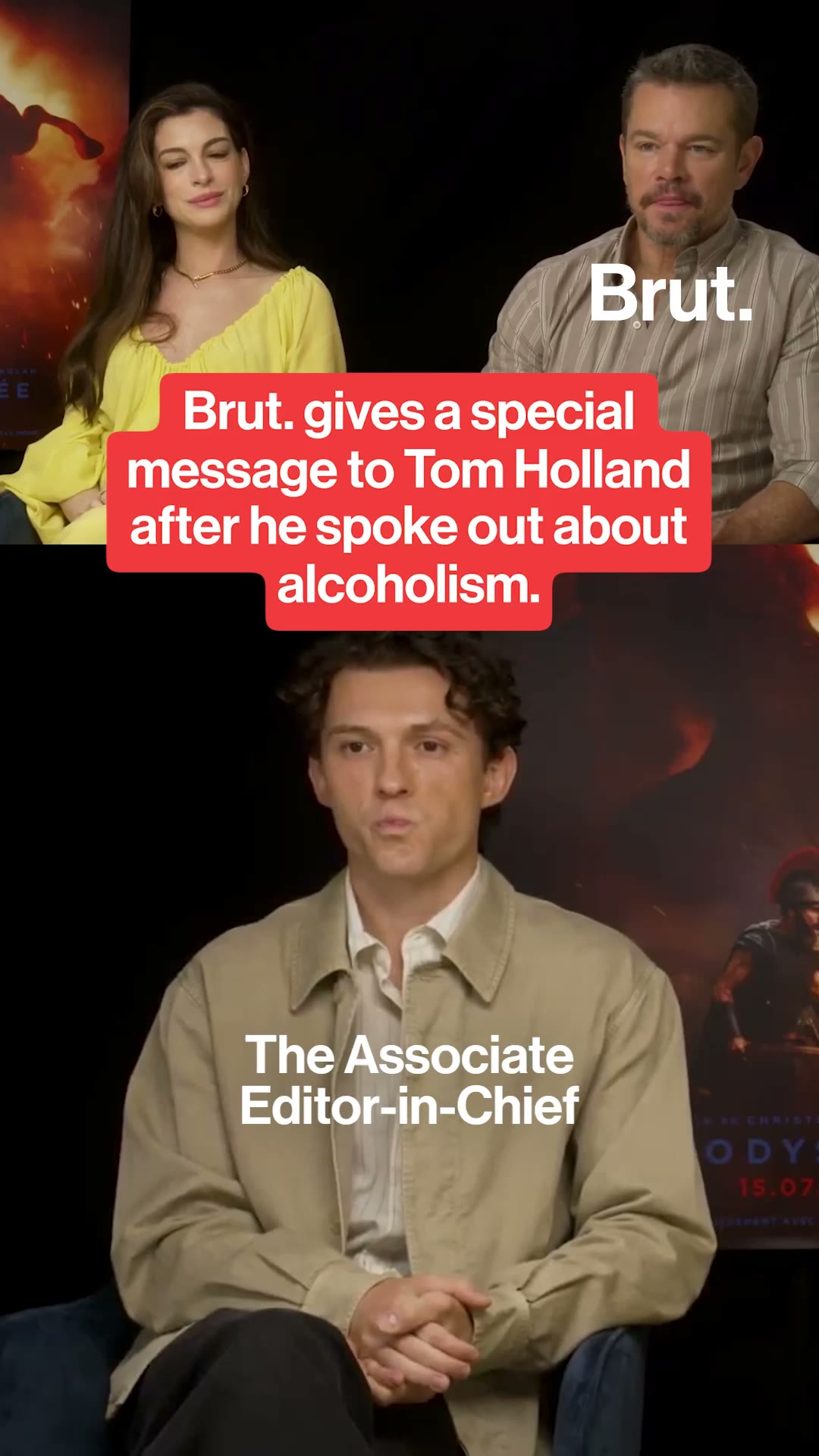 Tom Holland finds out he helped someone overcome alcoholism.
