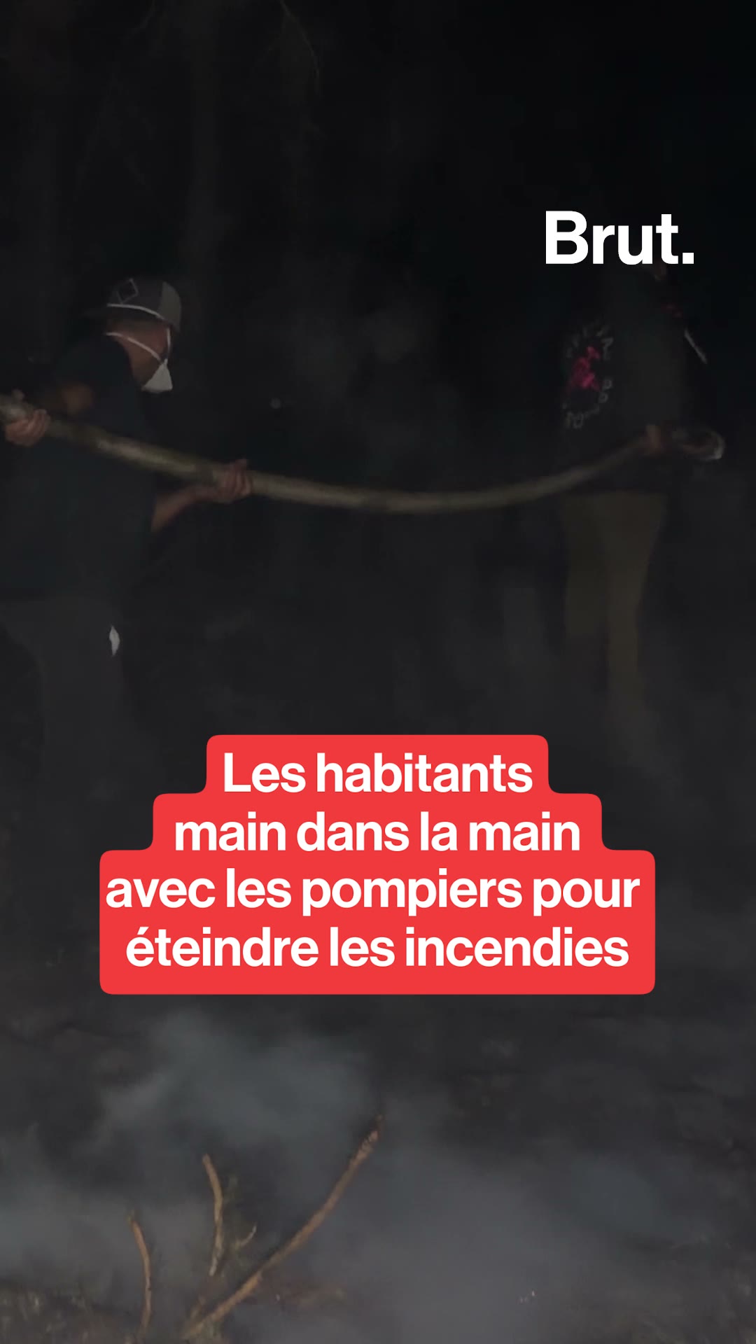 Incendies : les habitants main dans la main avec les pompiers