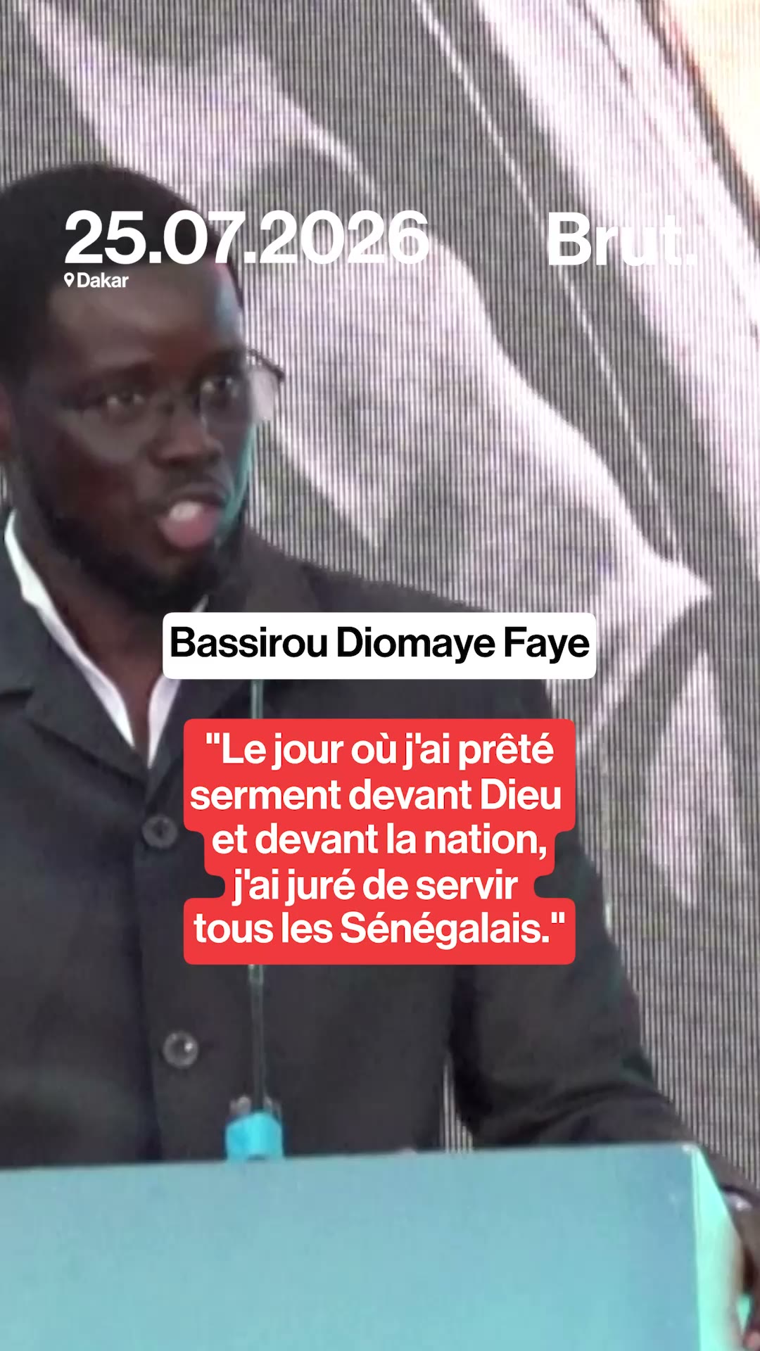 🇸🇳 "Aucun parti ne passera avant le serment que j'ai fait de servir tous les Sénégalais sans exception."