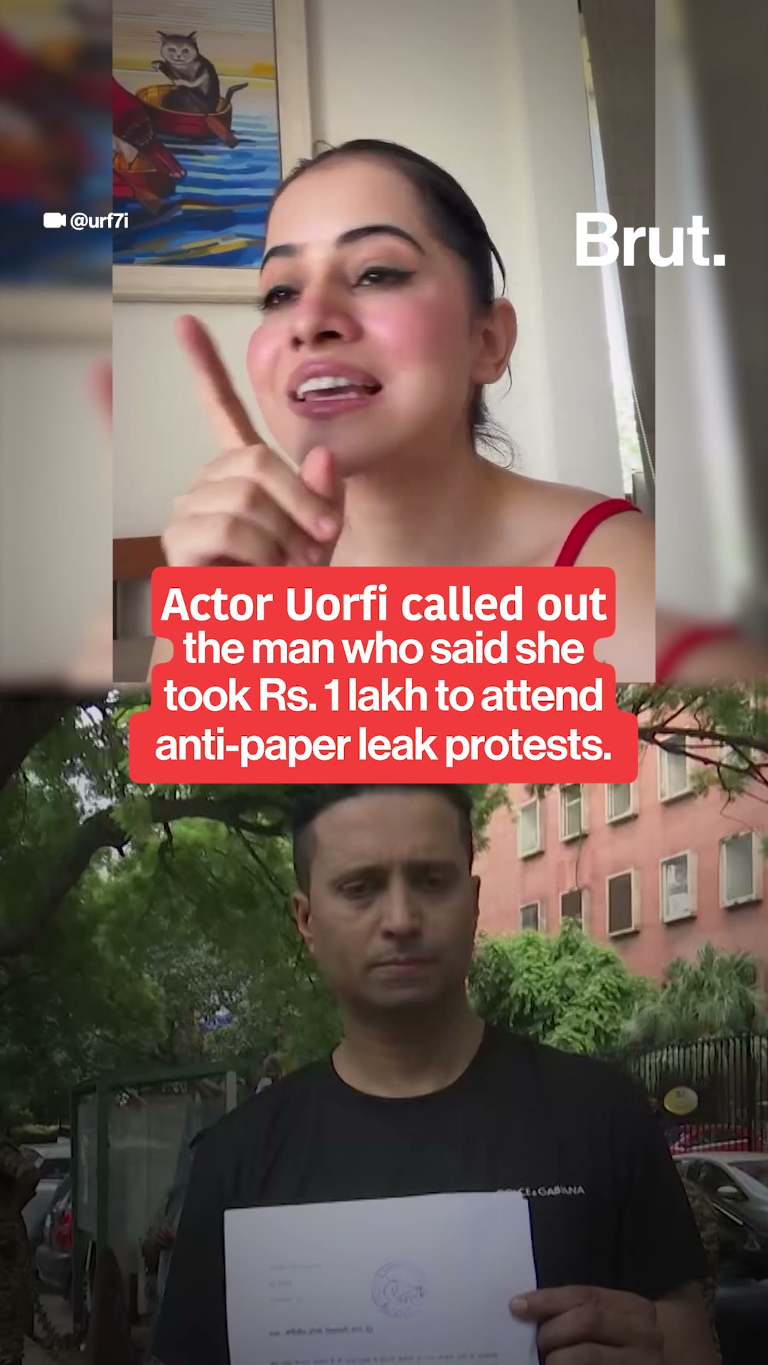 Media hungry dimwit: Uorfi's unfiltered response to Faizan Ansari on anti-paper leak protests
