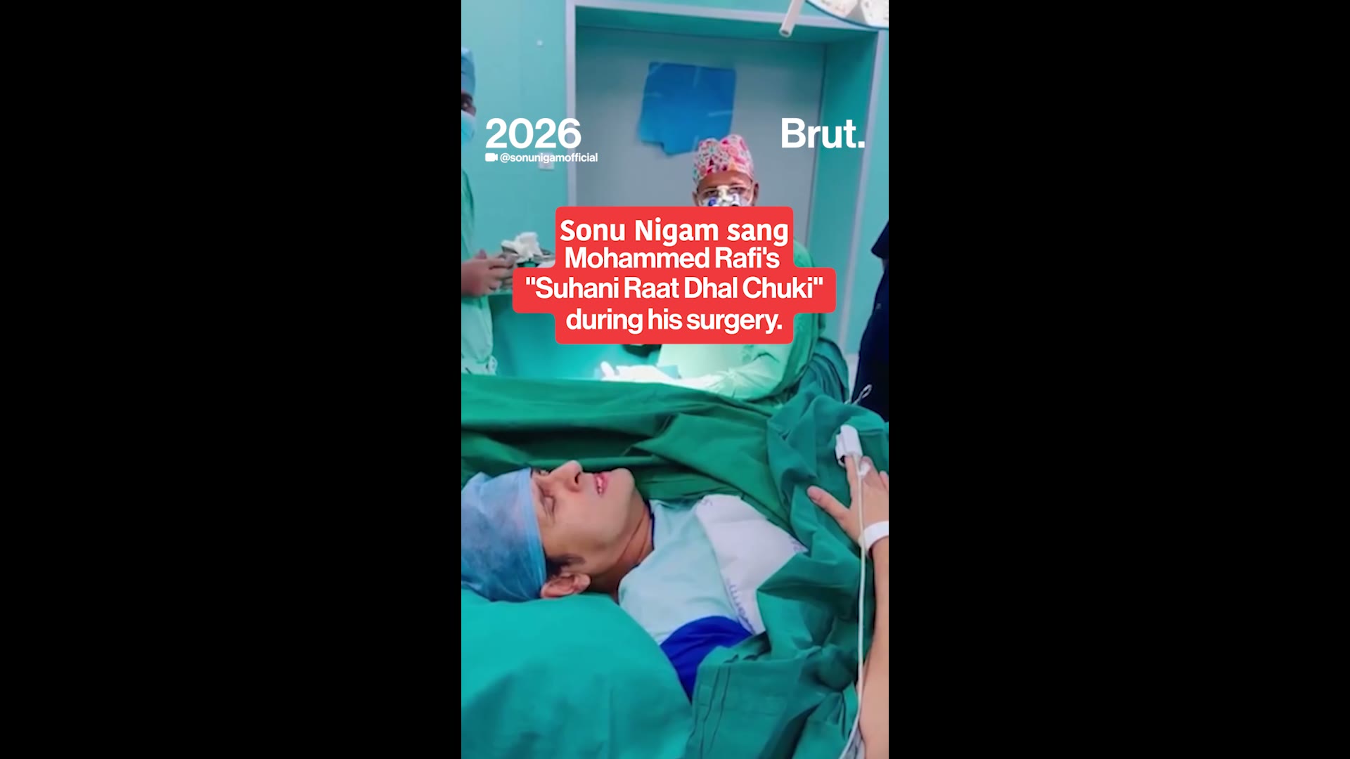 Even surgery couldn’t stop Sonu Nigam from singing.